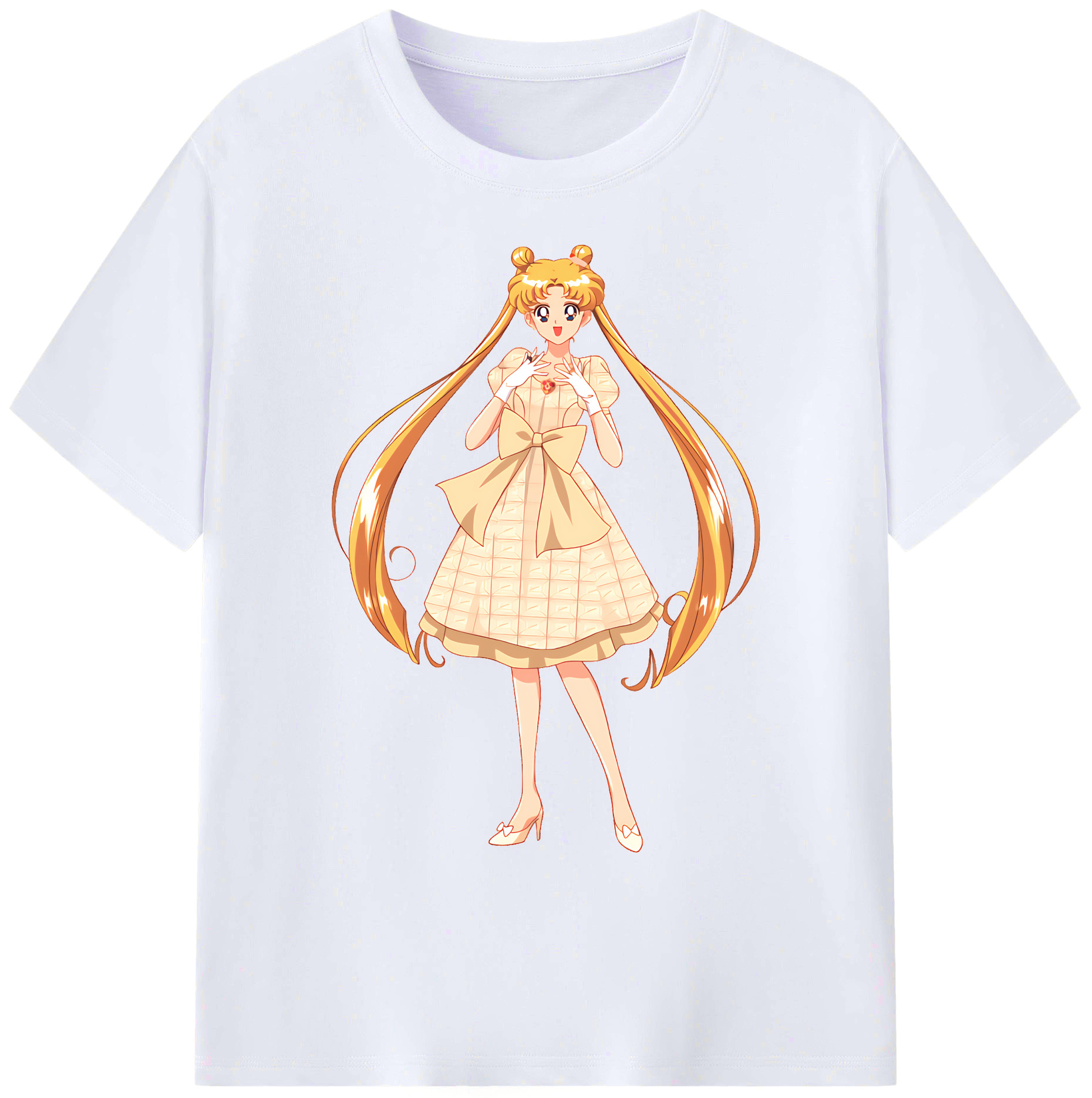 （画像用） 美少女戦士セーラームーン 愛野 美奈子 あいの みなこ Sailor Moon Aino Minako 綿100％ メンズ半袖Tシャツ｜肌触りやわらか＆通気性