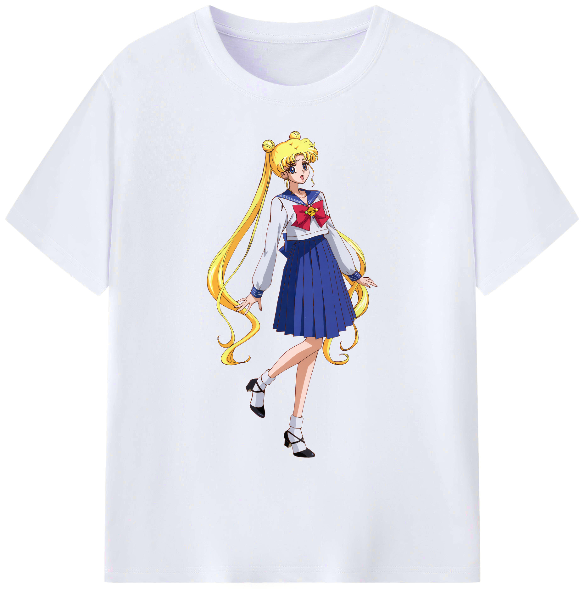 （画像用） 美少女戦士セーラームーン 愛野 美奈子 あいの みなこ Sailor Moon Aino Minako 綿100％ メンズ半袖Tシャツ｜肌触りやわらか＆通気性