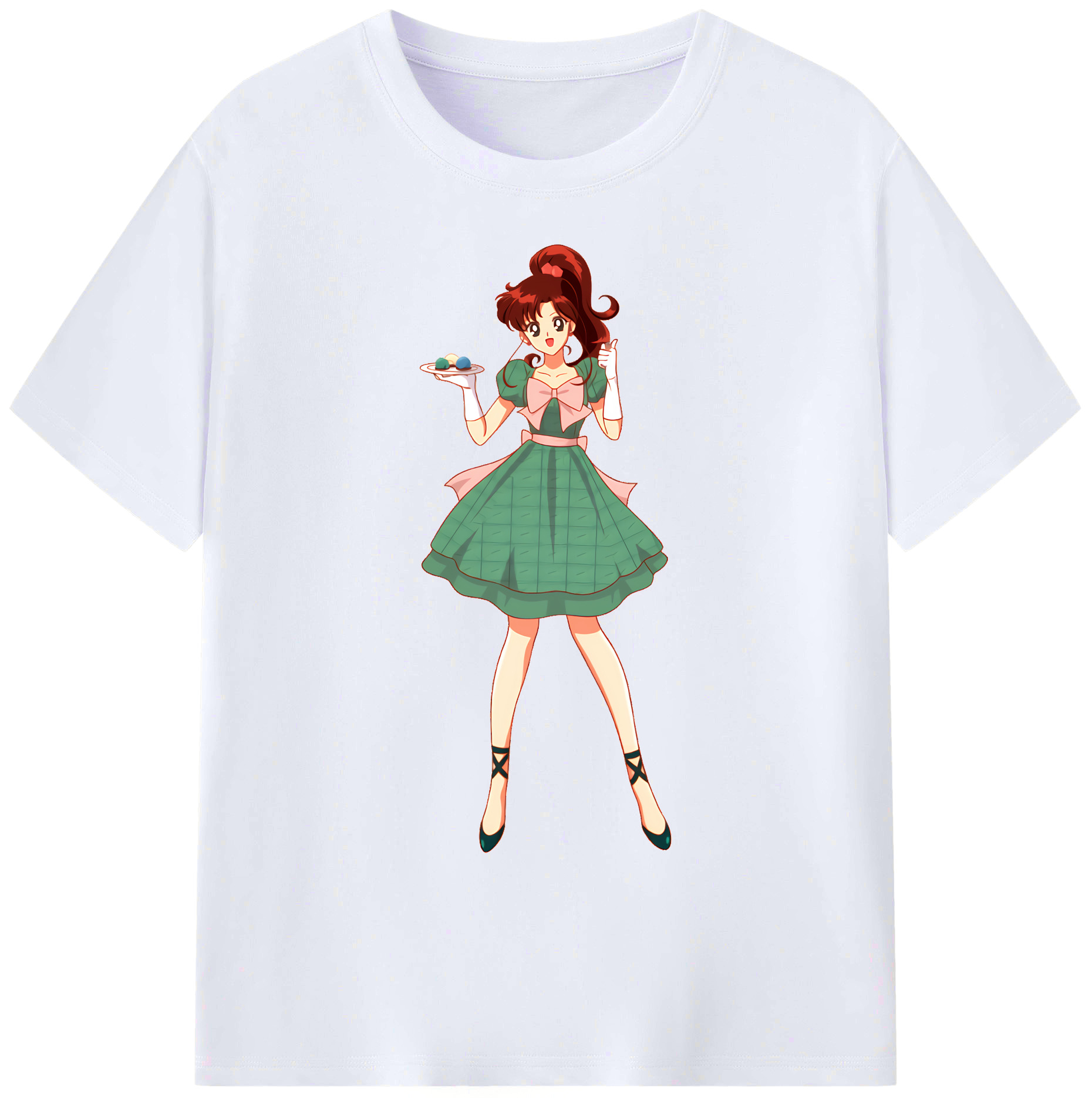 （画像用） 美少女戦士セーラームーン 木野 まこと きの まこと Sailor Moon Kino Makoto （セーラージュピター；Sailor Jupiter） 綿100％ メンズ半袖Tシャツ｜肌触りやわらか＆通気性