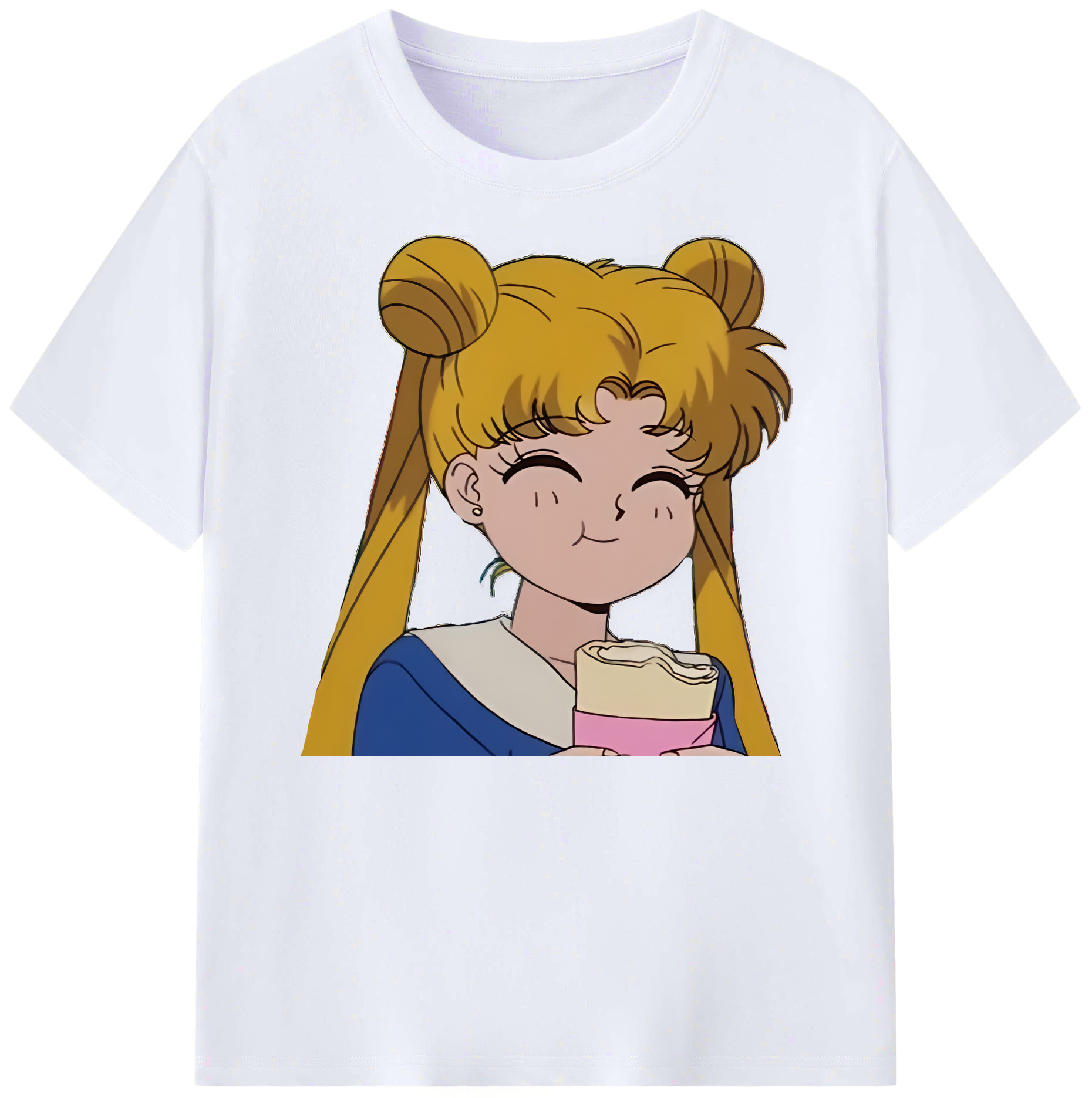 （画像用） 美少女戦士セーラームーン 愛野 美奈子 あいの みなこ Sailor Moon Aino Minako 綿100％ メンズ半袖Tシャツ｜肌触りやわらか＆通気性