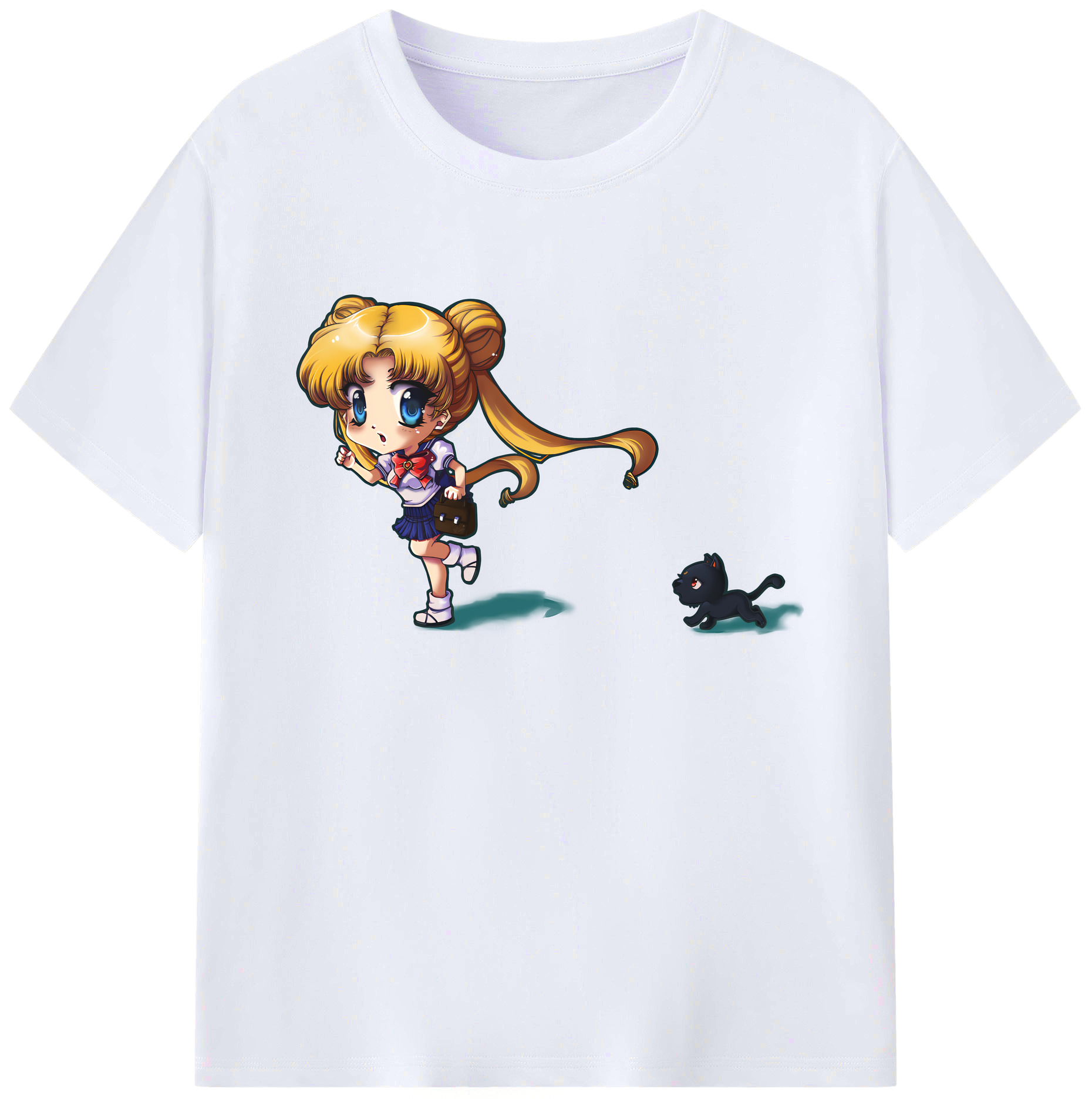 （画像用） 美少女戦士セーラームーン 愛野 美奈子 あいの みなこ Sailor Moon Aino Minako 綿100％ メンズ半袖Tシャツ｜肌触りやわらか＆通気性