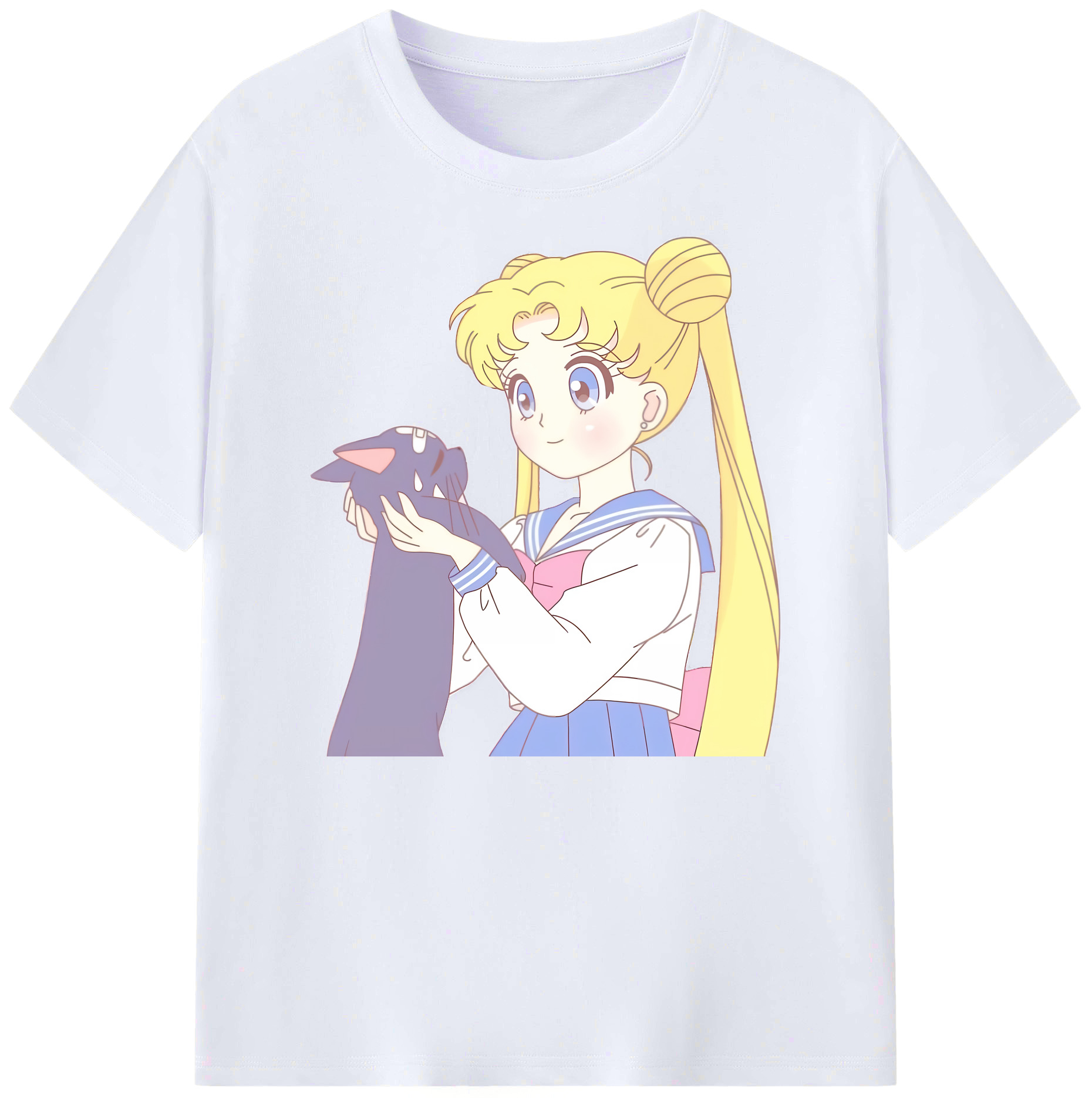 （画像用） 美少女戦士セーラームーン 愛野 美奈子 あいの みなこ Sailor Moon Aino Minako 綿100％ メンズ半袖Tシャツ｜肌触りやわらか＆通気性