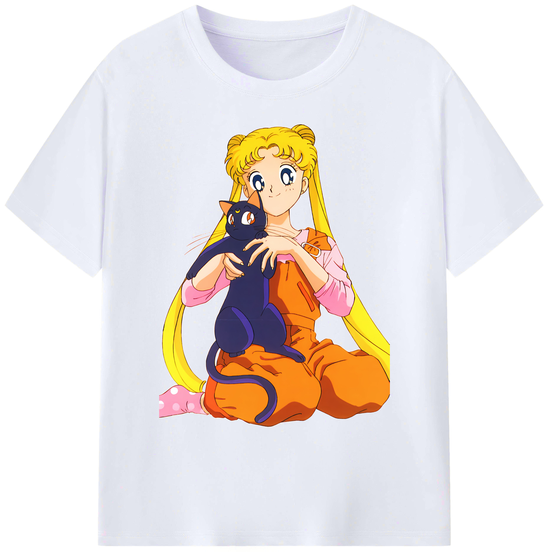 （画像用） 美少女戦士セーラームーン 愛野 美奈子 あいの みなこ Sailor Moon Aino Minako 綿100％ メンズ半袖Tシャツ｜肌触りやわらか＆通気性
