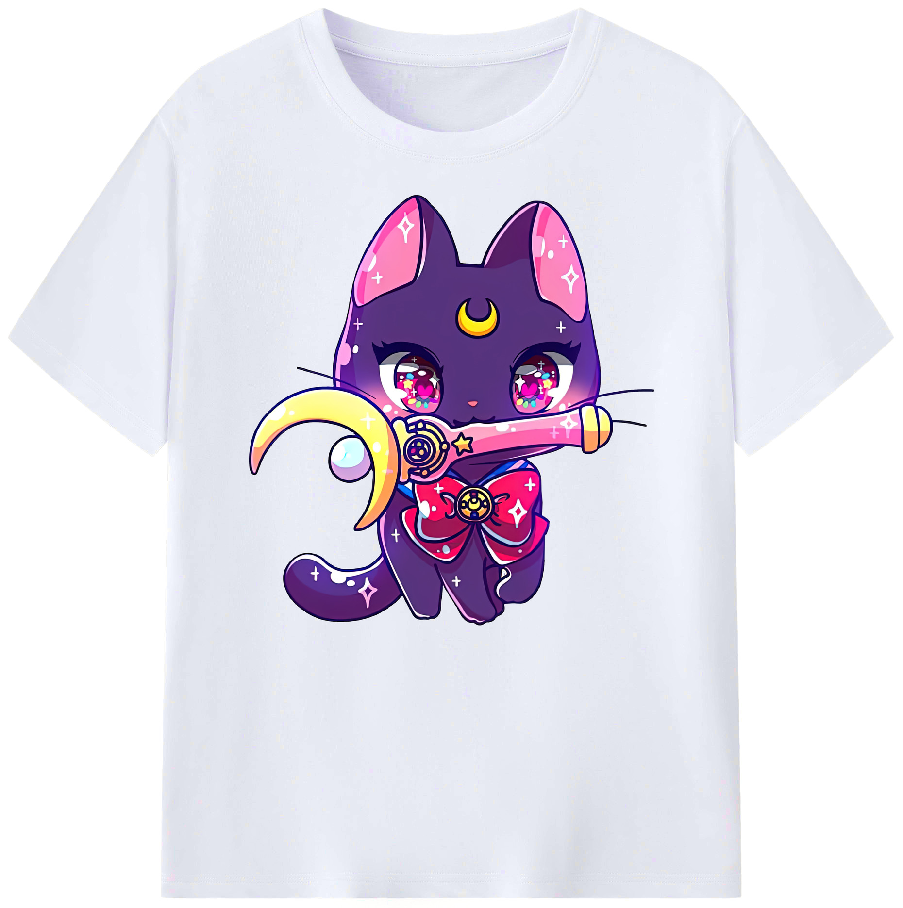 （画像用） 美少女戦士セーラームーン Sailor Moon 綿100％ メンズ半袖Tシャツ｜肌触りやわらか＆通気性