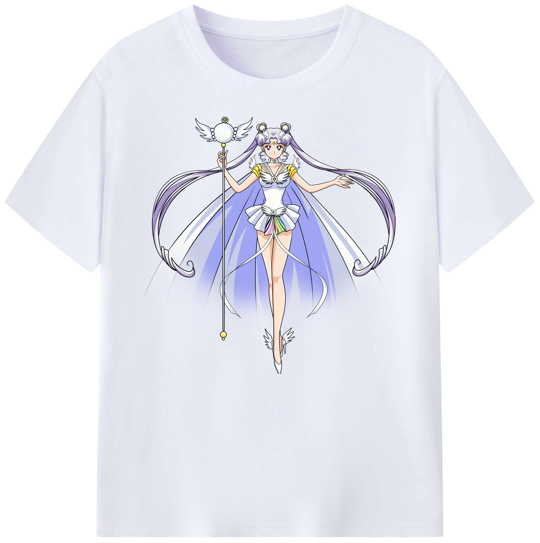 （画像用） 美少女戦士セーラームーン 月野 うさぎ つきの うさぎ Sailor Moon Tsukino Usagi 綿100％ メンズ半袖Tシャツ｜肌触りやわらか＆通気性