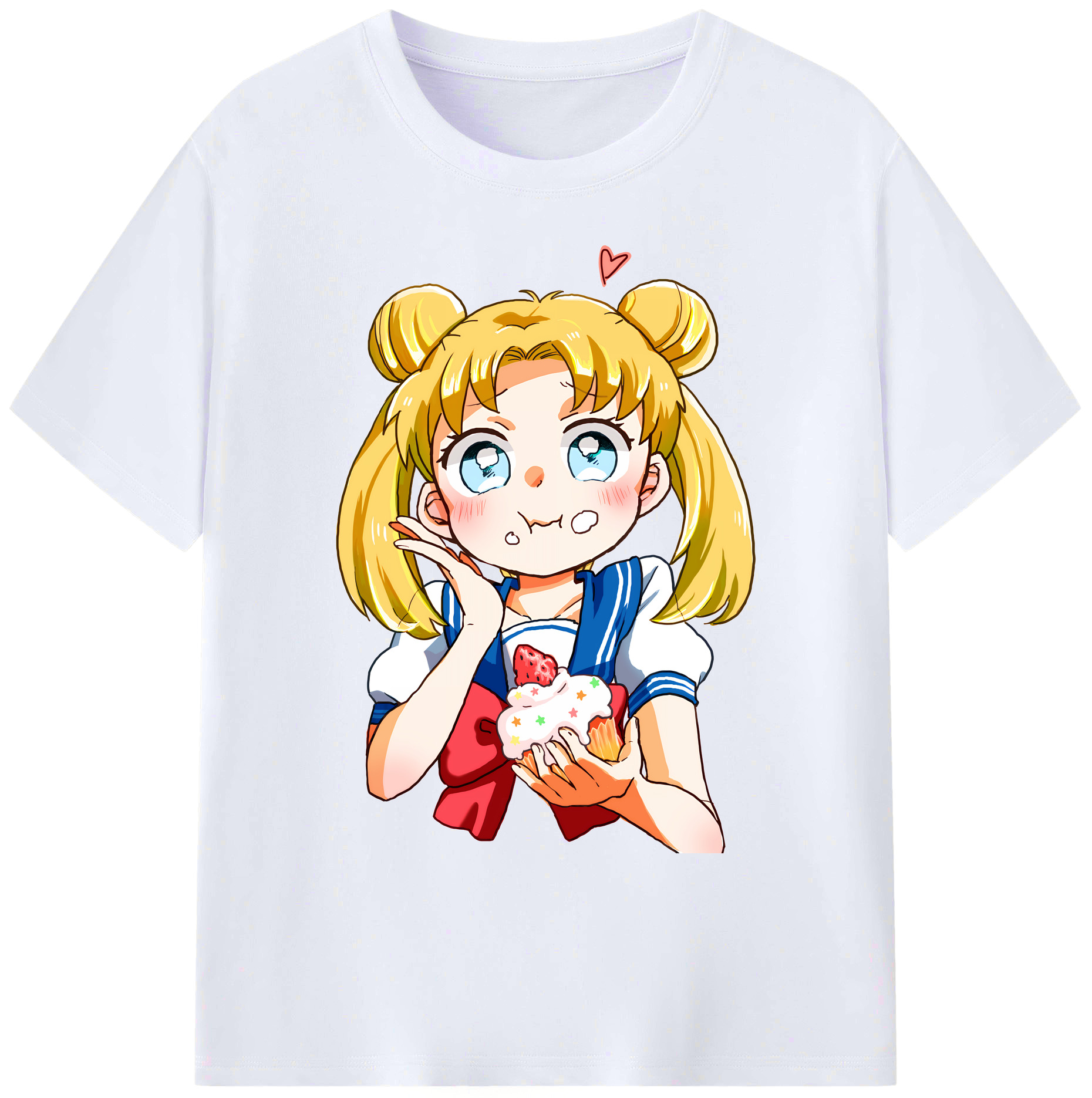 （画像用） 美少女戦士セーラームーン 愛野 美奈子 あいの みなこ Sailor Moon Aino Minako 綿100％ メンズ半袖Tシャツ｜肌触りやわらか＆通気性