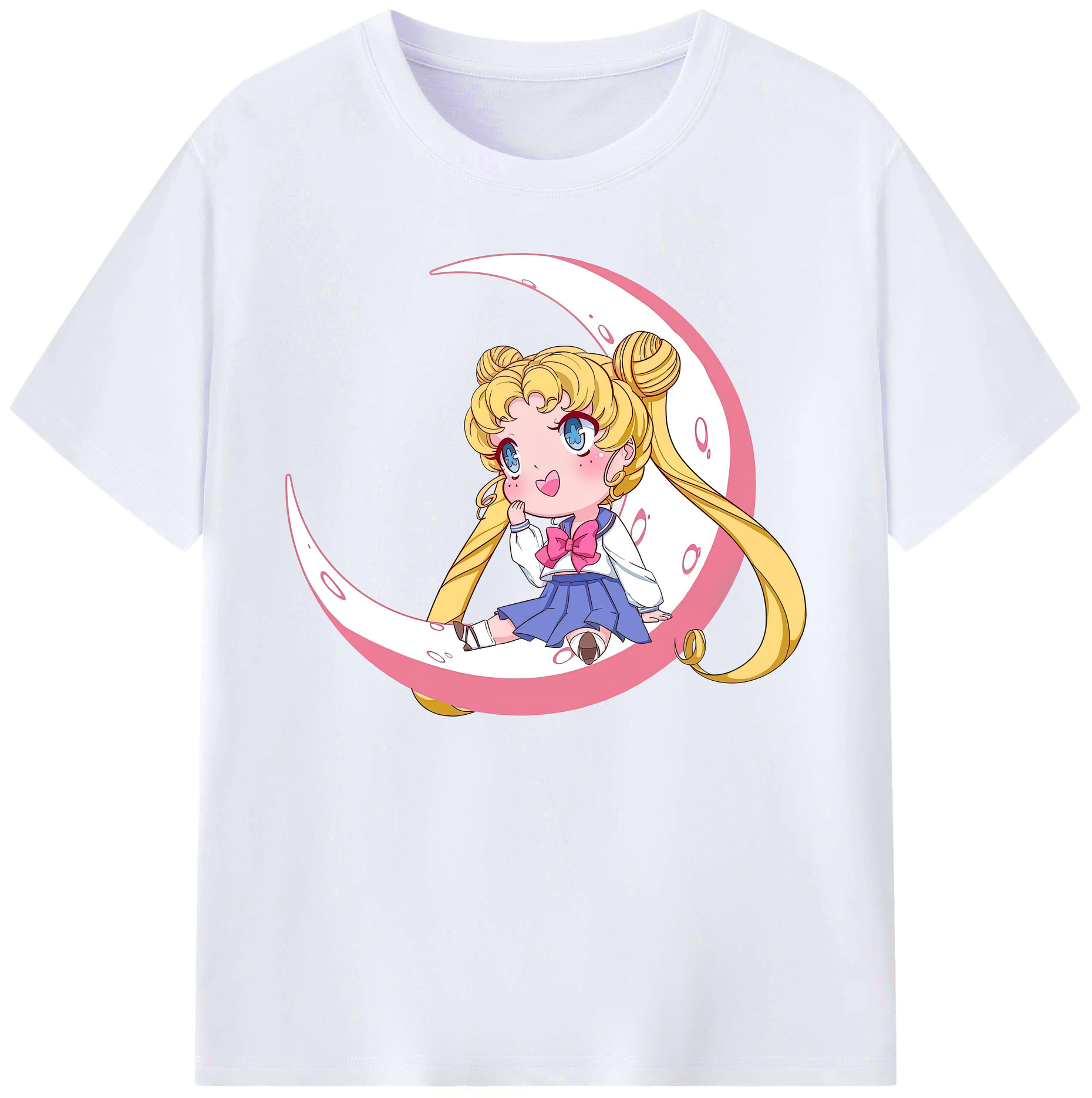 （画像用） 美少女戦士セーラームーン 愛野 美奈子 あいの みなこ Sailor Moon Aino Minako 綿100％ メンズ半袖Tシャツ｜肌触りやわらか＆通気性
