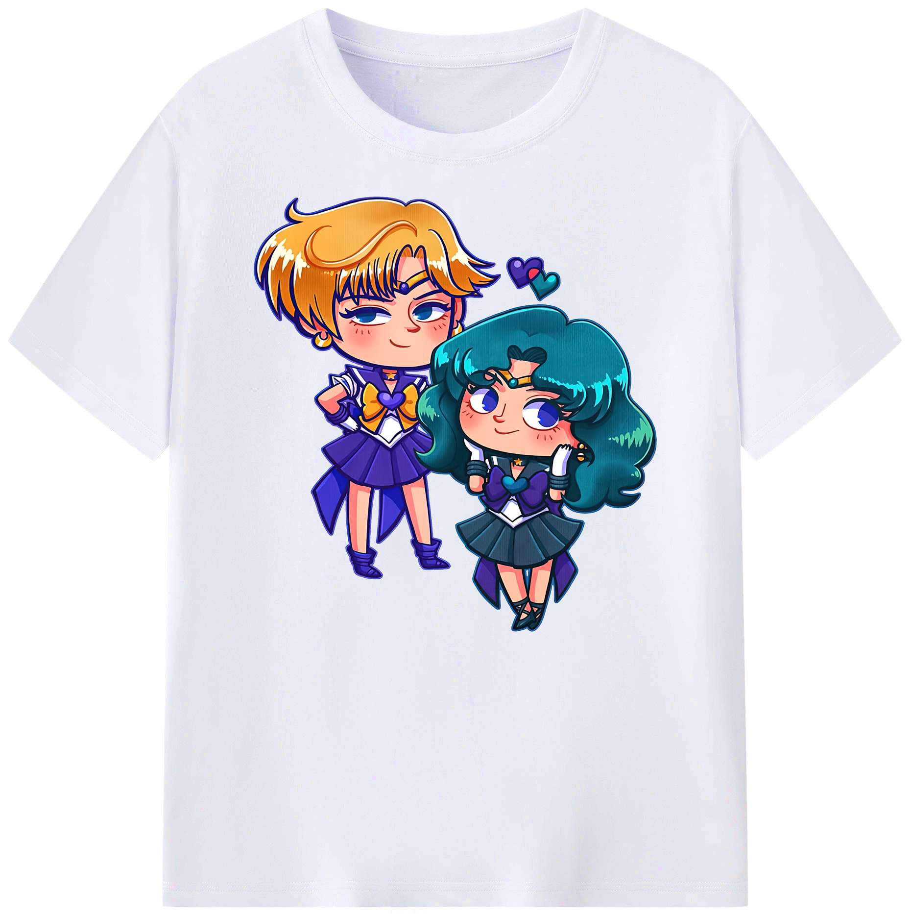 （画像用） 美少女戦士セーラームーン 天王はるか Sailor Moon Tenoh Haruka 綿100％ メンズ半袖Tシャツ｜肌触りやわらか＆通気性