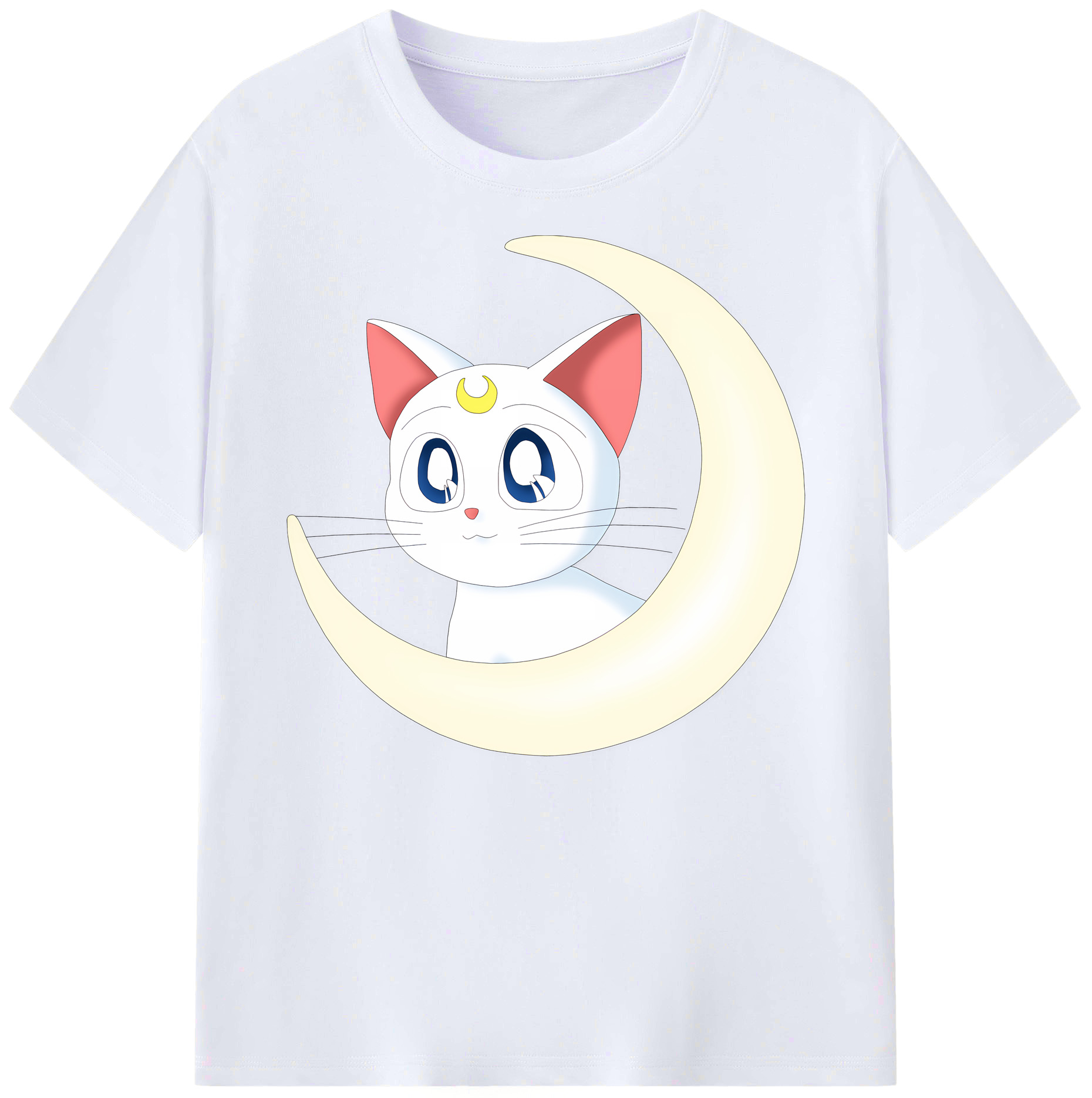 （画像用） 美少女戦士セーラームーン Sailor Moon 綿100％ メンズ半袖Tシャツ｜肌触りやわらか＆通気性