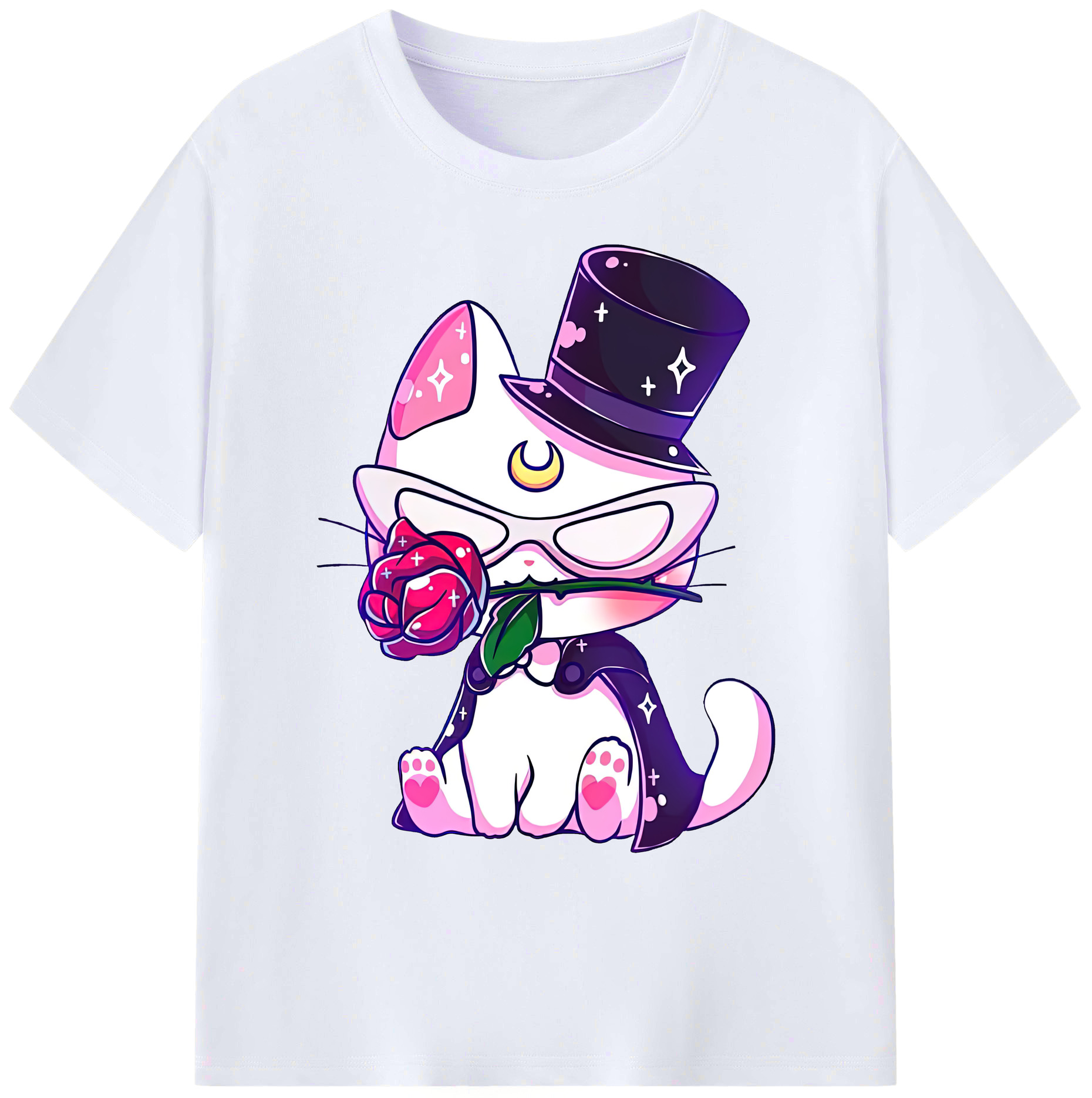 （画像用） 美少女戦士セーラームーン Sailor Moon 綿100％ メンズ半袖Tシャツ｜肌触りやわらか＆通気性