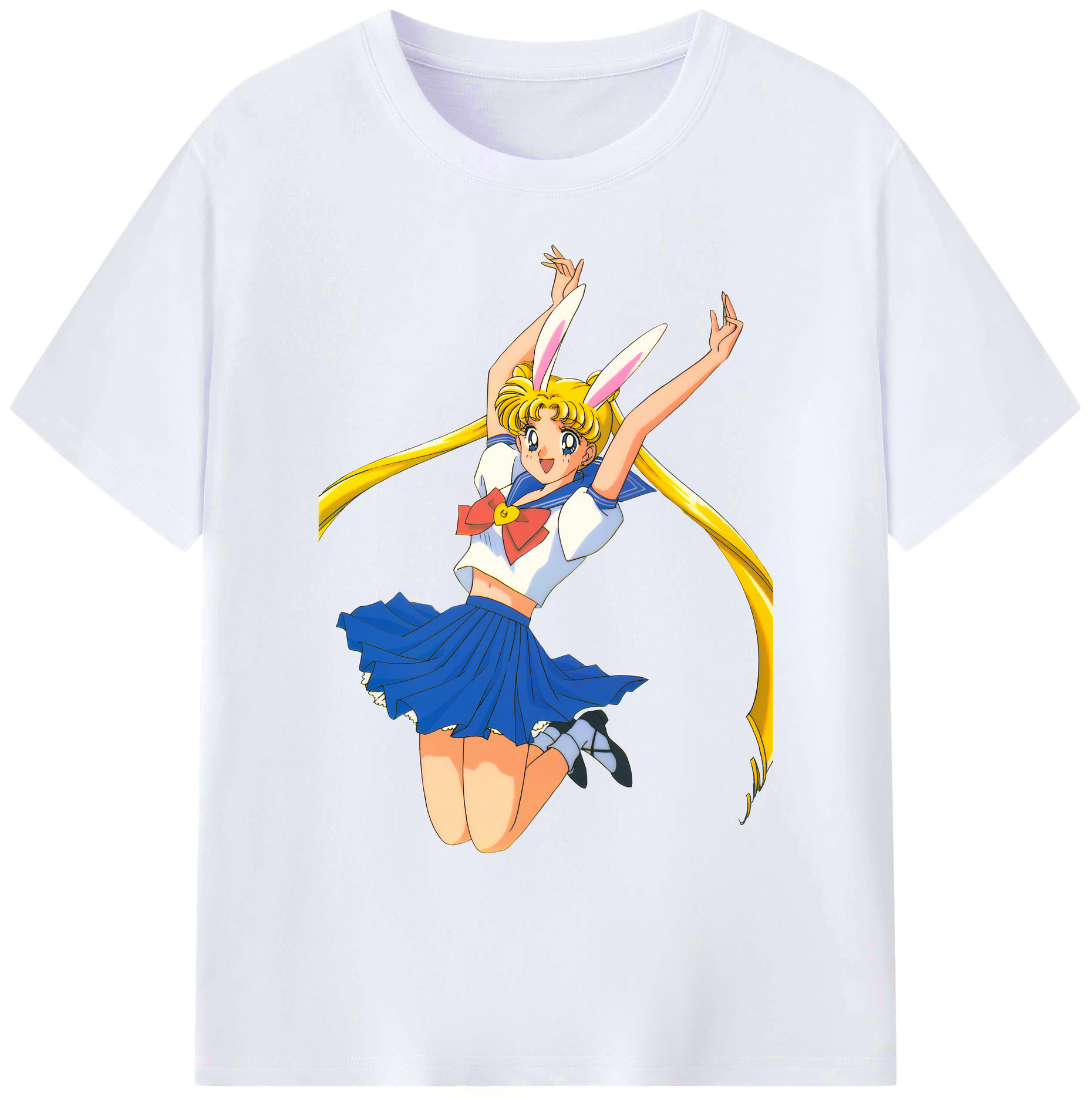 （画像用） 美少女戦士セーラームーン 愛野 美奈子 あいの みなこ Sailor Moon Aino Minako 綿100％ メンズ半袖Tシャツ｜肌触りやわらか＆通気性