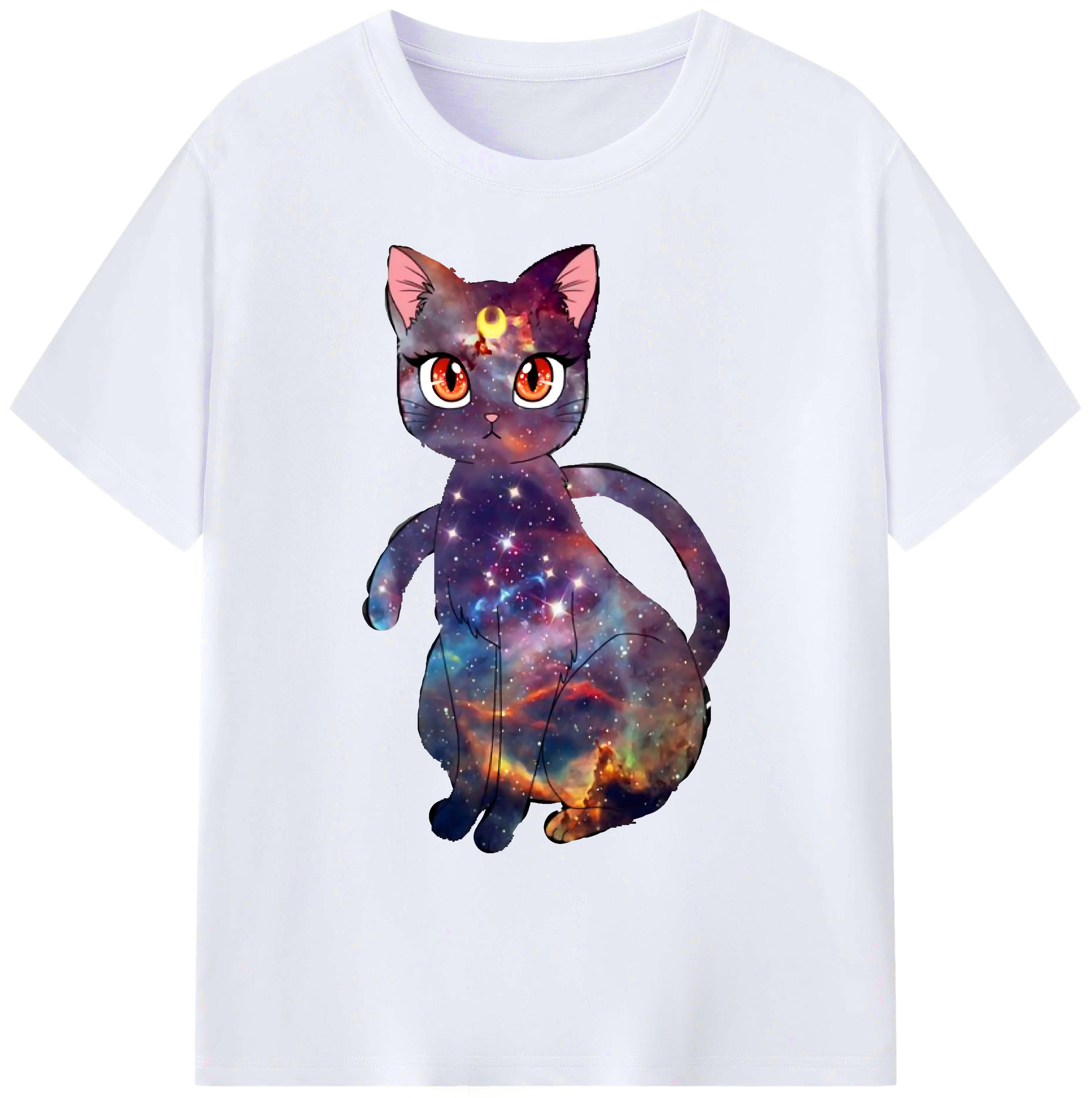 （画像用） 美少女戦士セーラームーン Sailor Moon 綿100％ メンズ半袖Tシャツ｜肌触りやわらか＆通気性