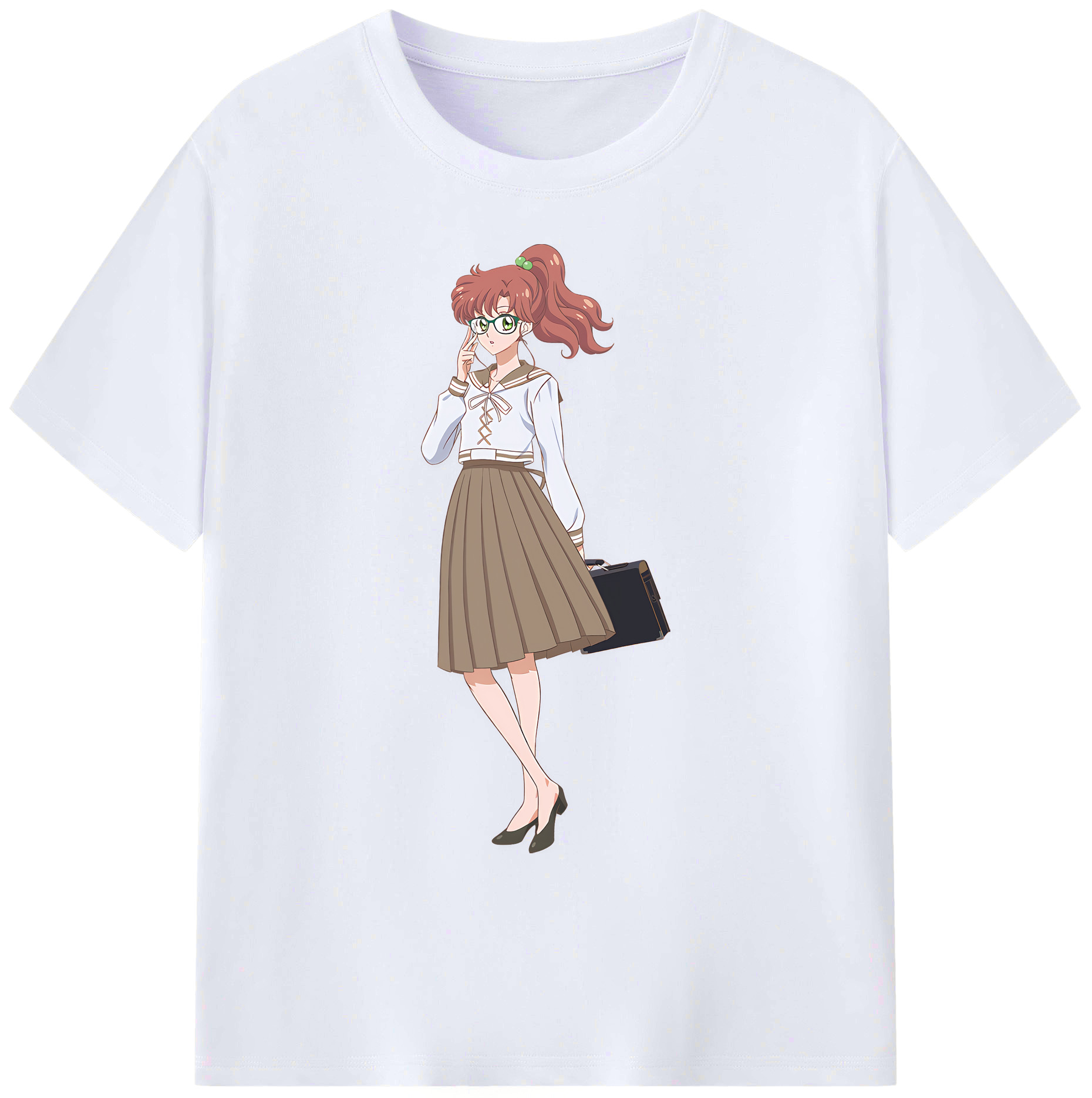 （画像用） 美少女戦士セーラームーン 木野 まこと きの まこと Sailor Moon Kino Makoto （セーラージュピター；Sailor Jupiter） 綿100％ メンズ半袖Tシャツ｜肌触りやわらか＆通気性