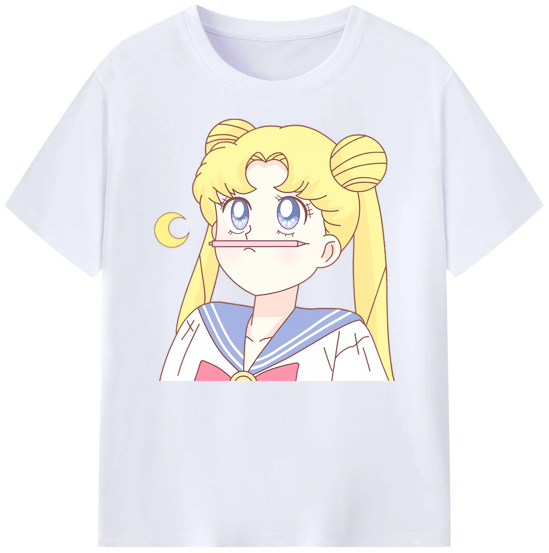 （画像用） 美少女戦士セーラームーン 愛野 美奈子 あいの みなこ Sailor Moon Aino Minako 綿100％ メンズ半袖Tシャツ｜肌触りやわらか＆通気性