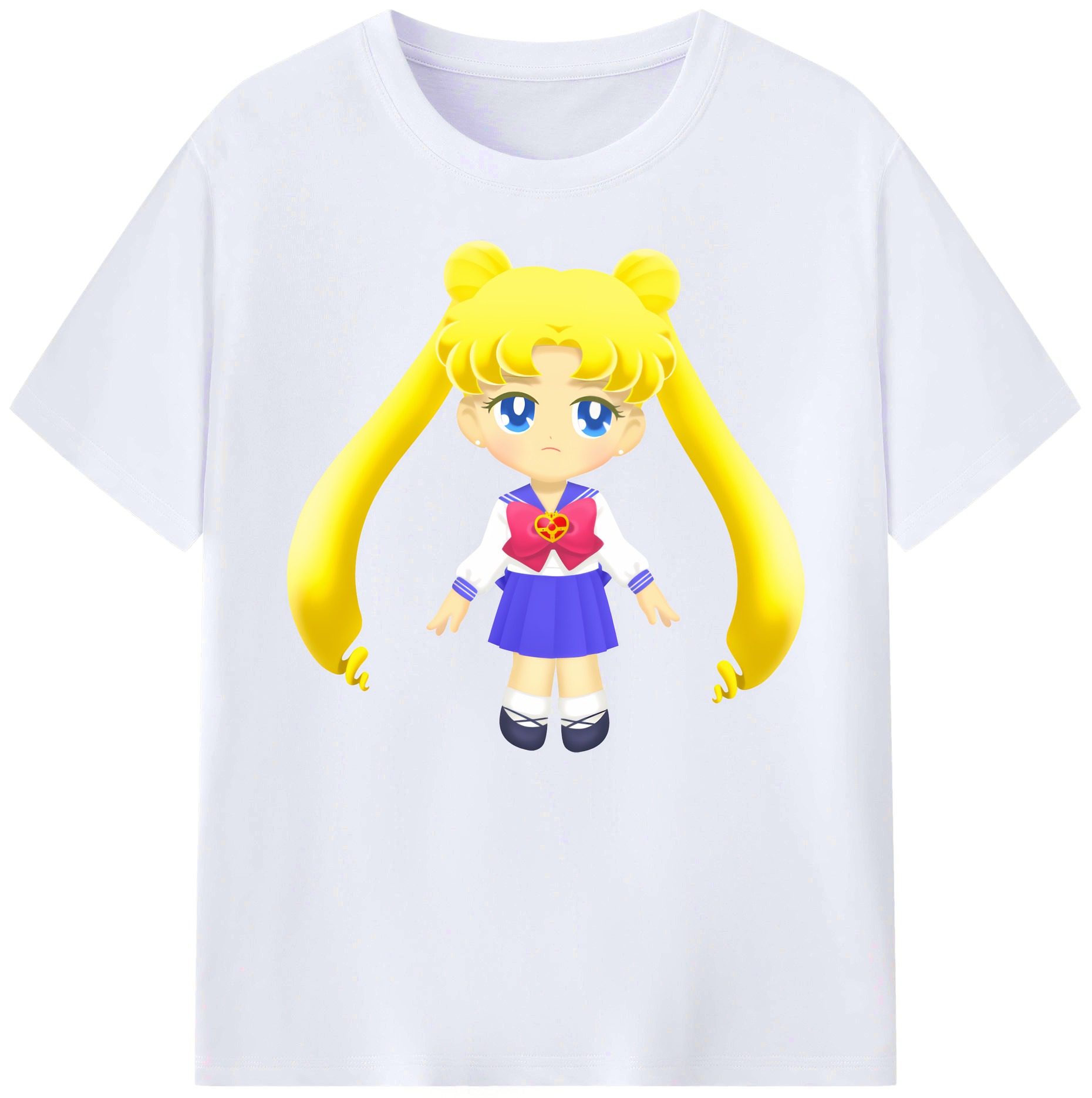（画像用） 美少女戦士セーラームーン 愛野 美奈子 あいの みなこ Sailor Moon Aino Minako 綿100％ メンズ半袖Tシャツ｜肌触りやわらか＆通気性