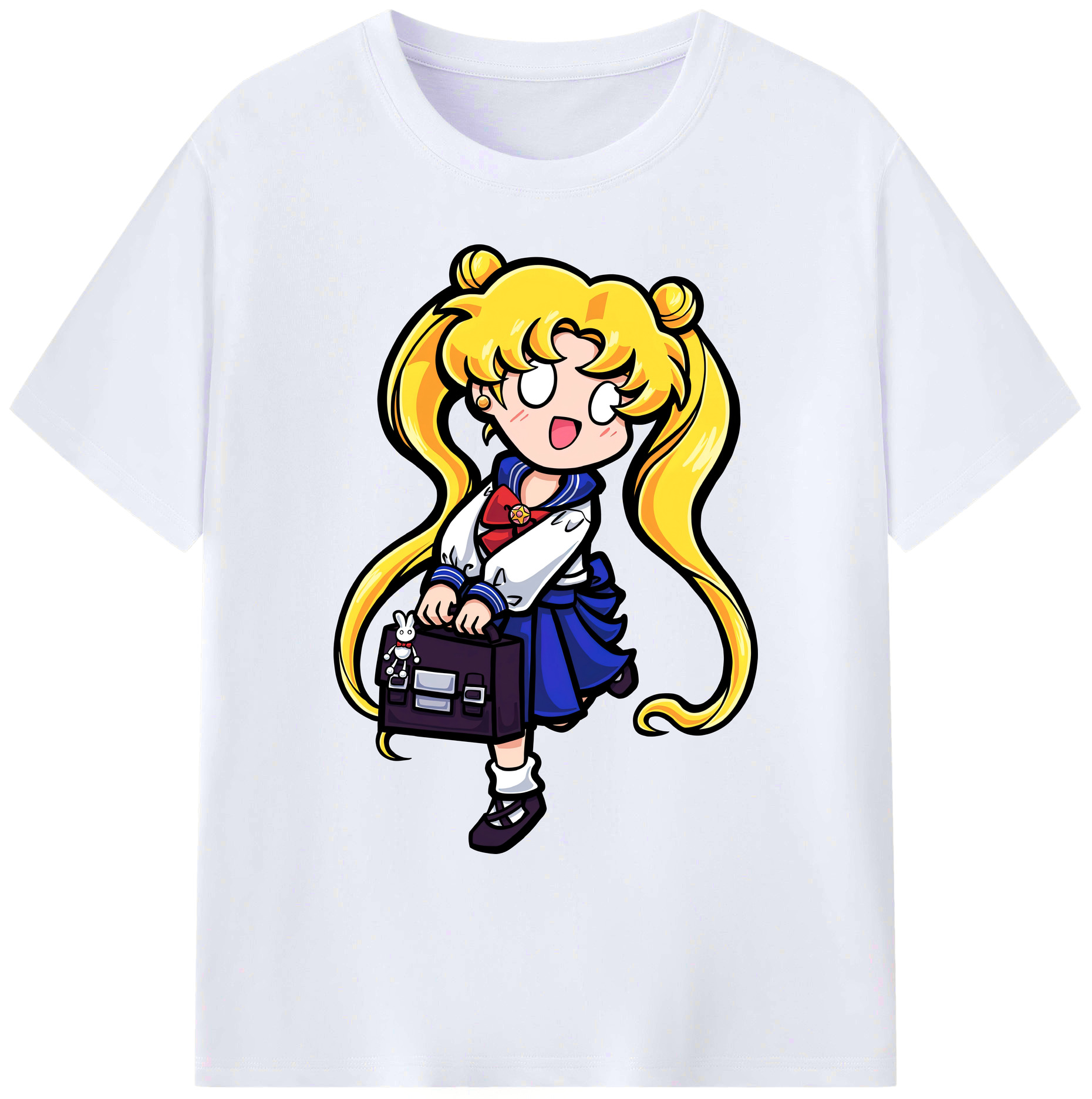 （画像用） 美少女戦士セーラームーン 愛野 美奈子 あいの みなこ Sailor Moon Aino Minako 綿100％ メンズ半袖Tシャツ｜肌触りやわらか＆通気性