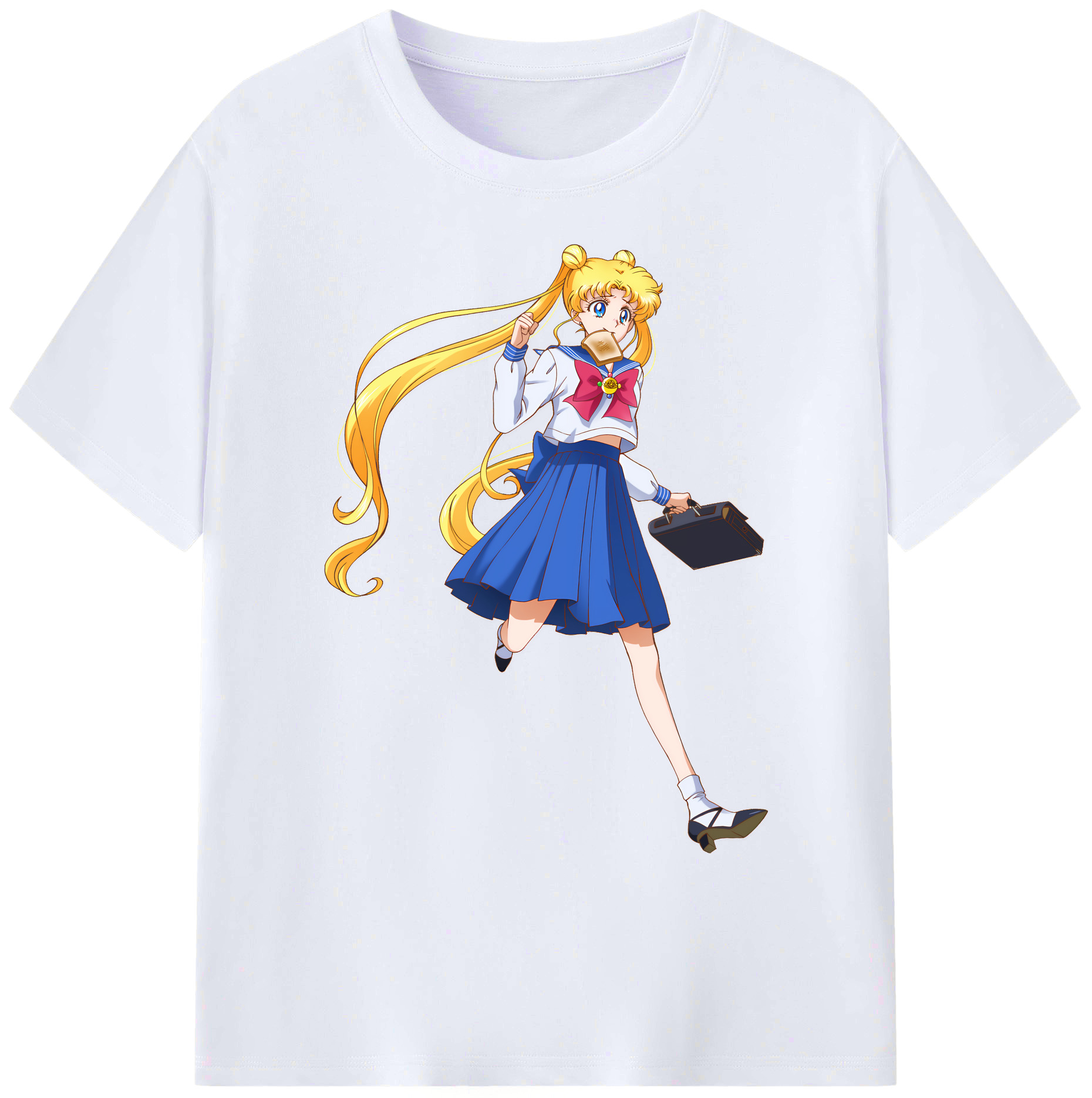 （画像用） 美少女戦士セーラームーン 愛野 美奈子 あいの みなこ Sailor Moon Aino Minako 綿100％ メンズ半袖Tシャツ｜肌触りやわらか＆通気性