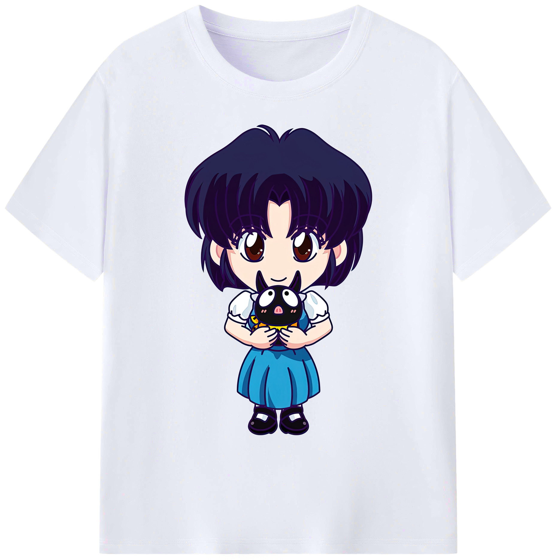 （画像用） 美少女戦士セーラームーン 水野 亜美 みずの あみ Sailor Moon Mizuno Ami 綿100％ メンズ半袖Tシャツ｜肌触りやわらか＆通気性