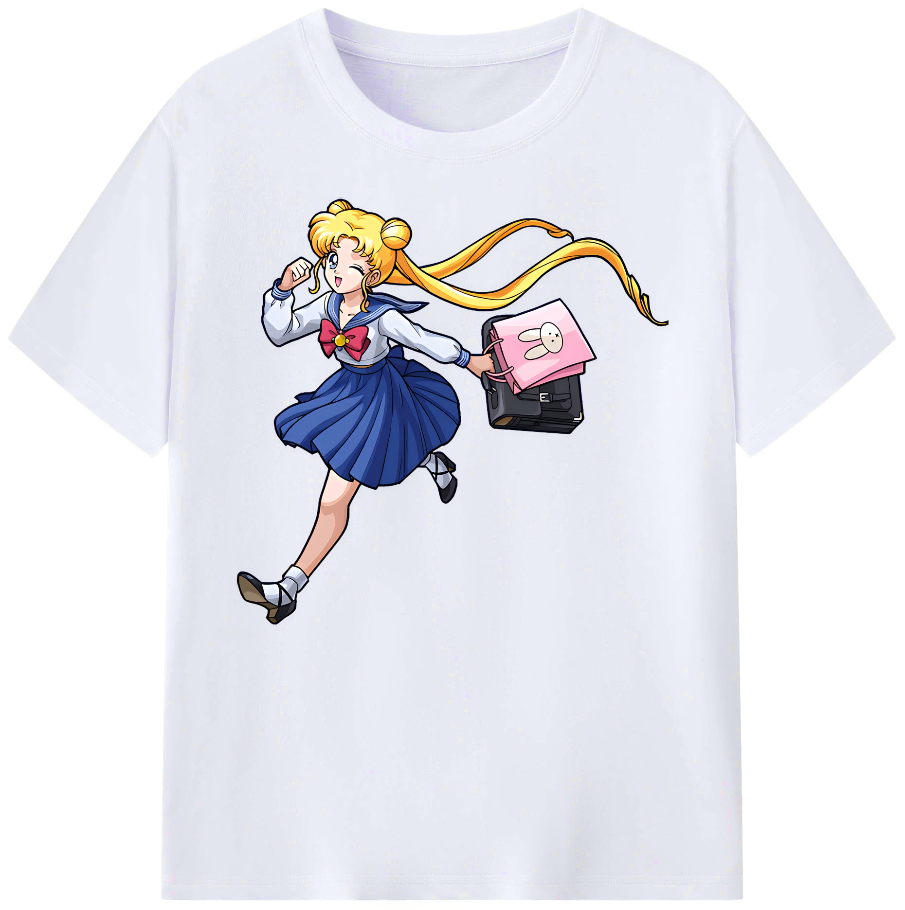 （画像用） 美少女戦士セーラームーン 愛野 美奈子 あいの みなこ Sailor Moon Aino Minako 綿100％ メンズ半袖Tシャツ｜肌触りやわらか＆通気性