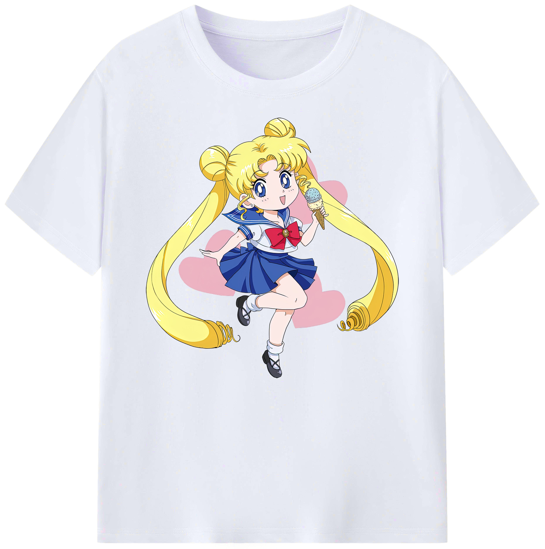 （画像用） 美少女戦士セーラームーン 愛野 美奈子 あいの みなこ Sailor Moon Aino Minako 綿100％ メンズ半袖Tシャツ｜肌触りやわらか＆通気性