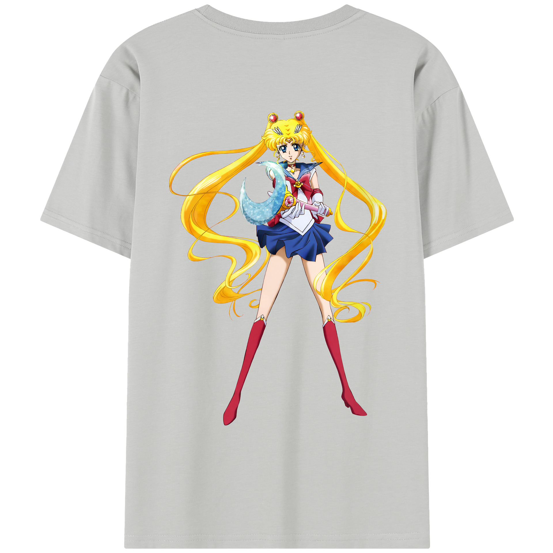 （画像用） 美少女戦士セーラームーン 月野 うさぎ つきの うさぎ Sailor Moon Tsukino Usagi レディース半袖Tシャツ(バックプリント)