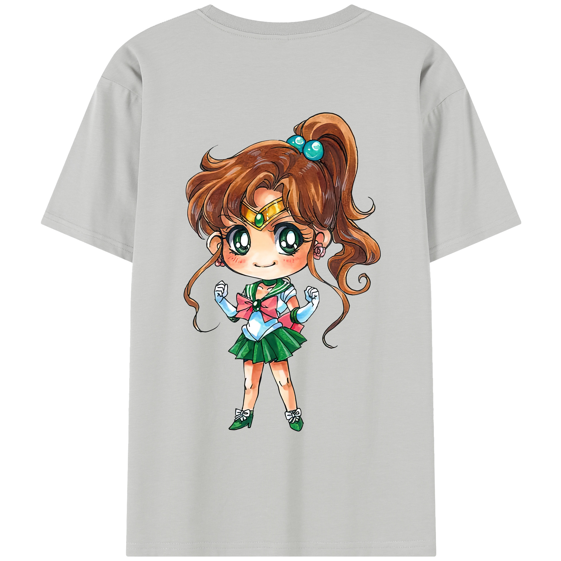 （画像用） 美少女戦士セーラームーン 木野 まこと きの まこと Sailor Moon Kino Makoto （セーラージュピター；Sailor Jupiter） レディース半袖Tシャツ(バックプリント)