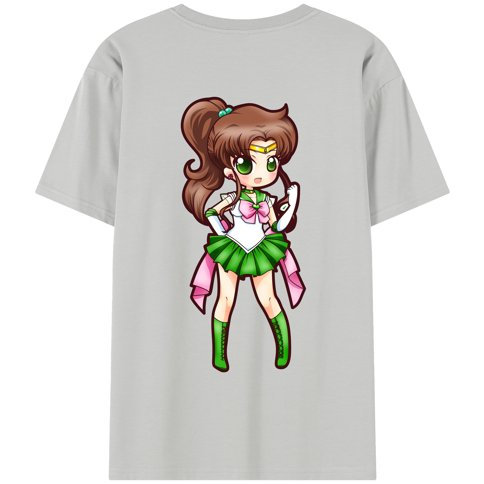 （画像用） 美少女戦士セーラームーン 木野 まこと きの まこと Sailor Moon Kino Makoto （セーラージュピター；Sailor Jupiter） レディース半袖Tシャツ(バックプリント)