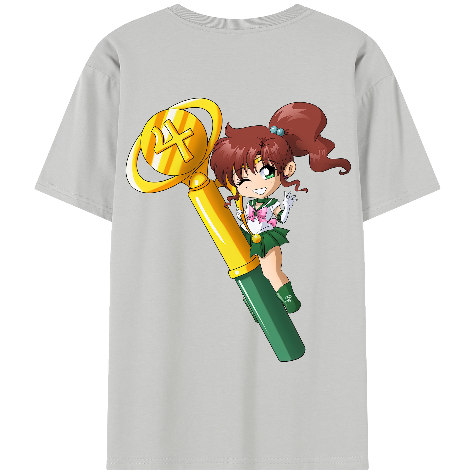 （画像用） 美少女戦士セーラームーン 木野 まこと きの まこと Sailor Moon Kino Makoto （セーラージュピター；Sailor Jupiter） レディース半袖Tシャツ(バックプリント)