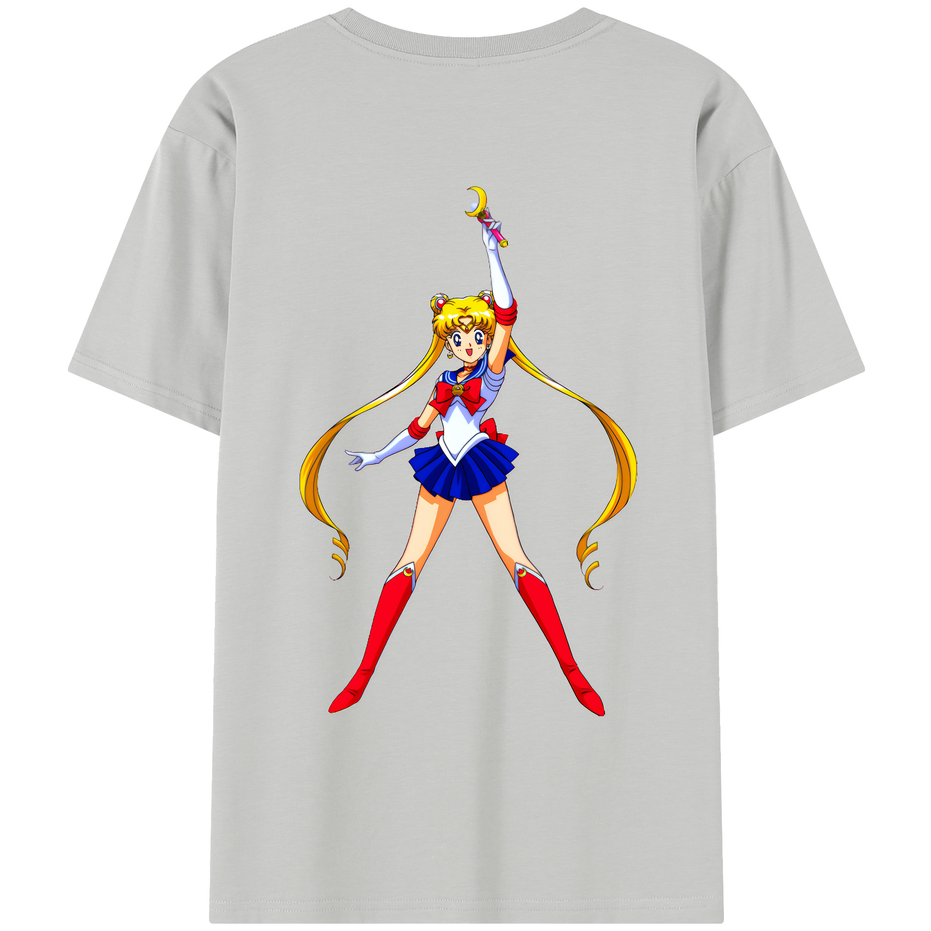 （画像用） 美少女戦士セーラームーン 月野 うさぎ つきの うさぎ Sailor Moon Tsukino Usagi レディース半袖Tシャツ(バックプリント)