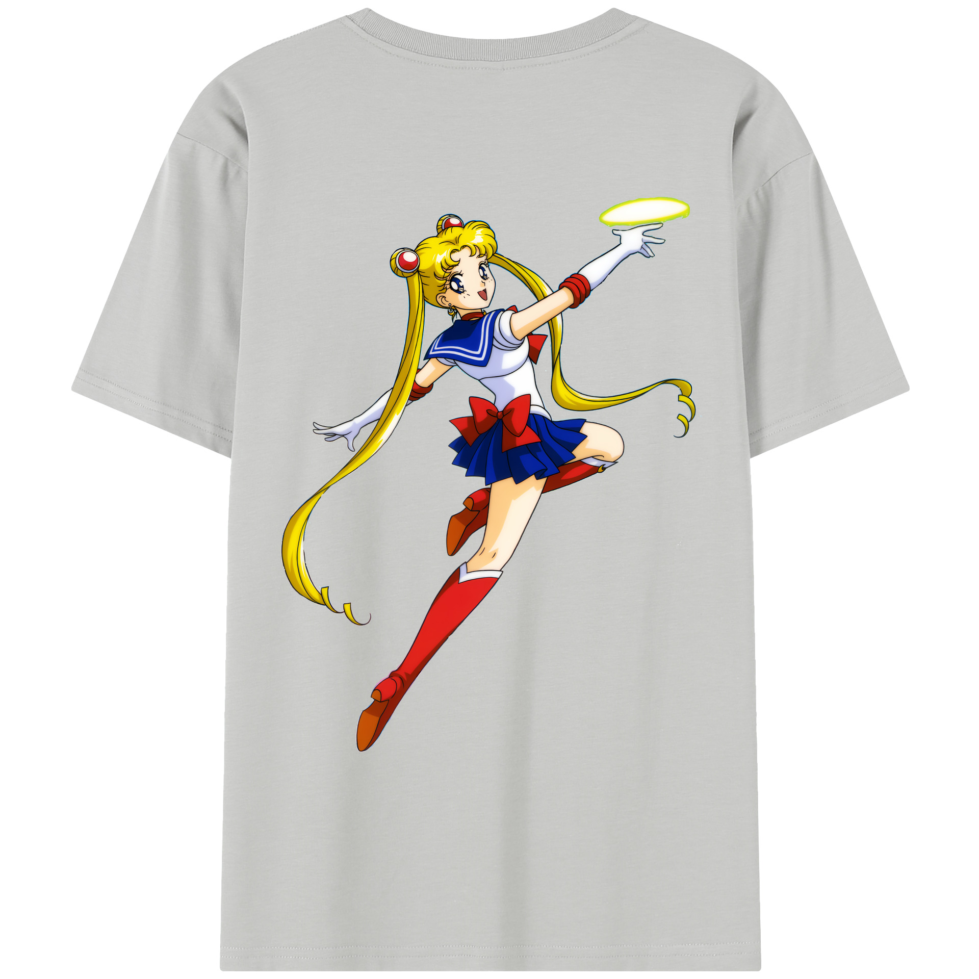 （画像用） 美少女戦士セーラームーン 月野 うさぎ つきの うさぎ Sailor Moon Tsukino Usagi レディース半袖Tシャツ(バックプリント)