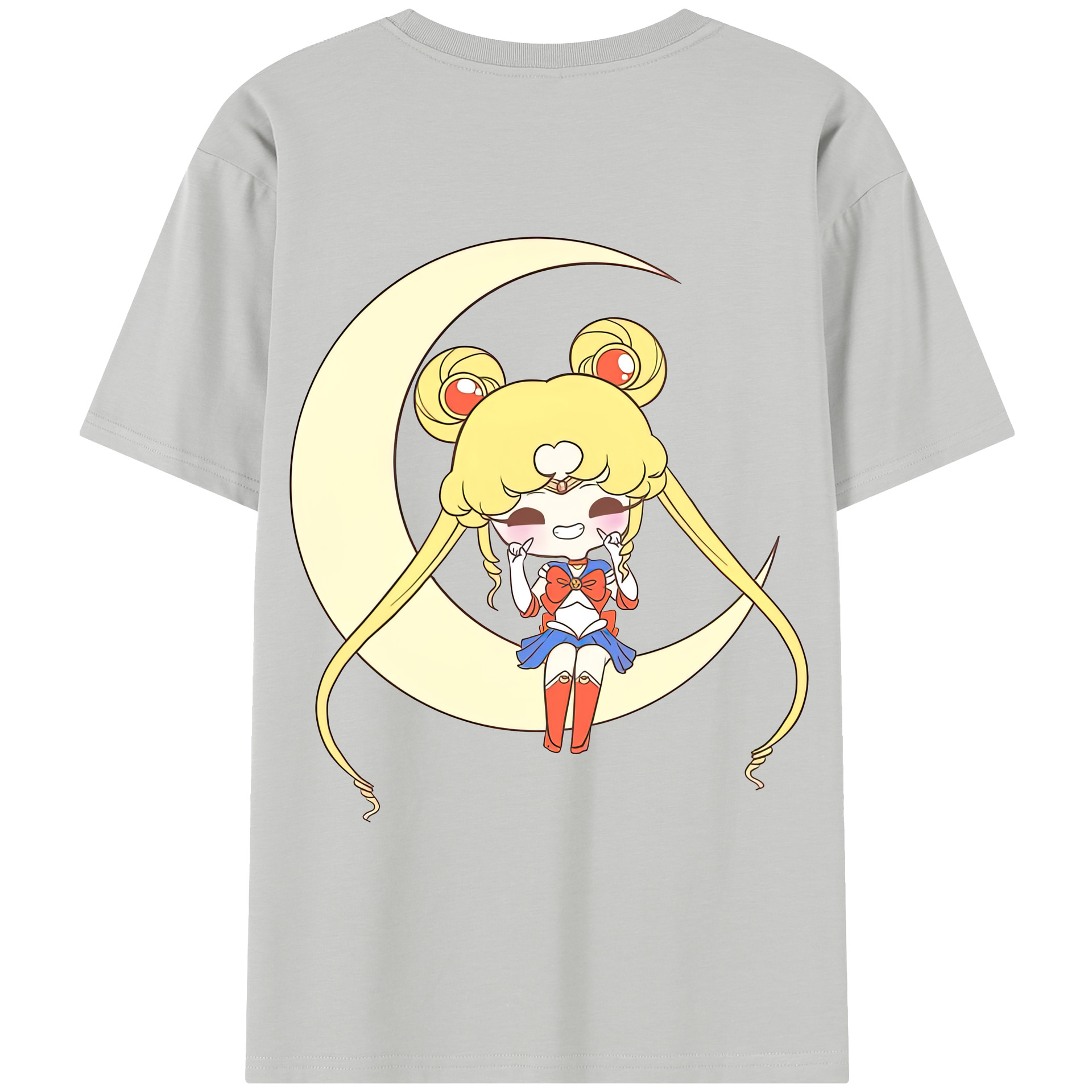 （画像用） 美少女戦士セーラームーン 月野 うさぎ つきの うさぎ Sailor Moon Tsukino Usagi レディース半袖Tシャツ(バックプリント)