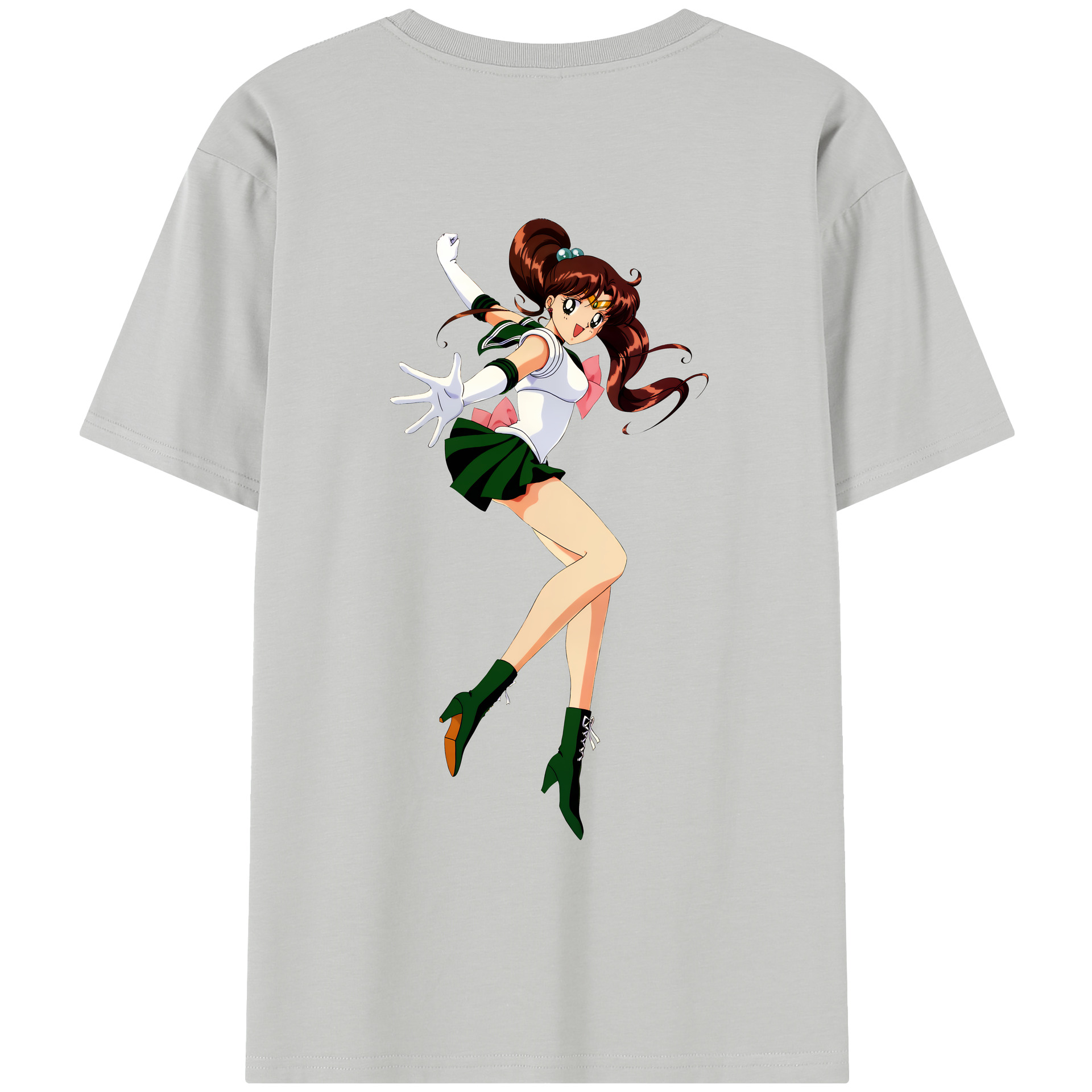 （画像用） 美少女戦士セーラームーン 木野 まこと きの まこと Sailor Moon Kino Makoto （セーラージュピター；Sailor Jupiter） レディース半袖Tシャツ(バックプリント)