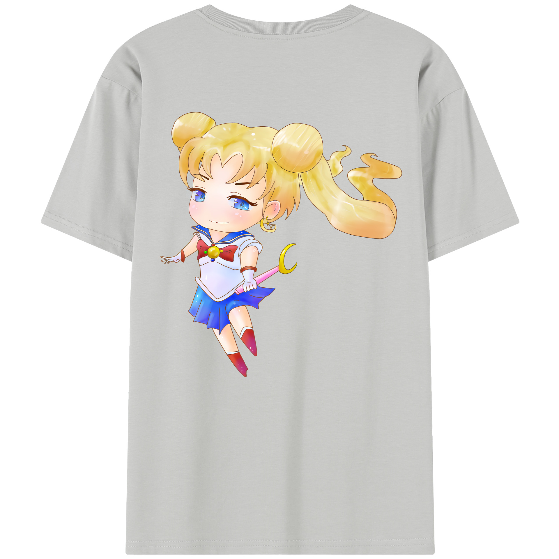 （画像用） 美少女戦士セーラームーン 愛野 美奈子 あいの みなこ Sailor Moon Aino Minako レディース半袖Tシャツ(バックプリント)