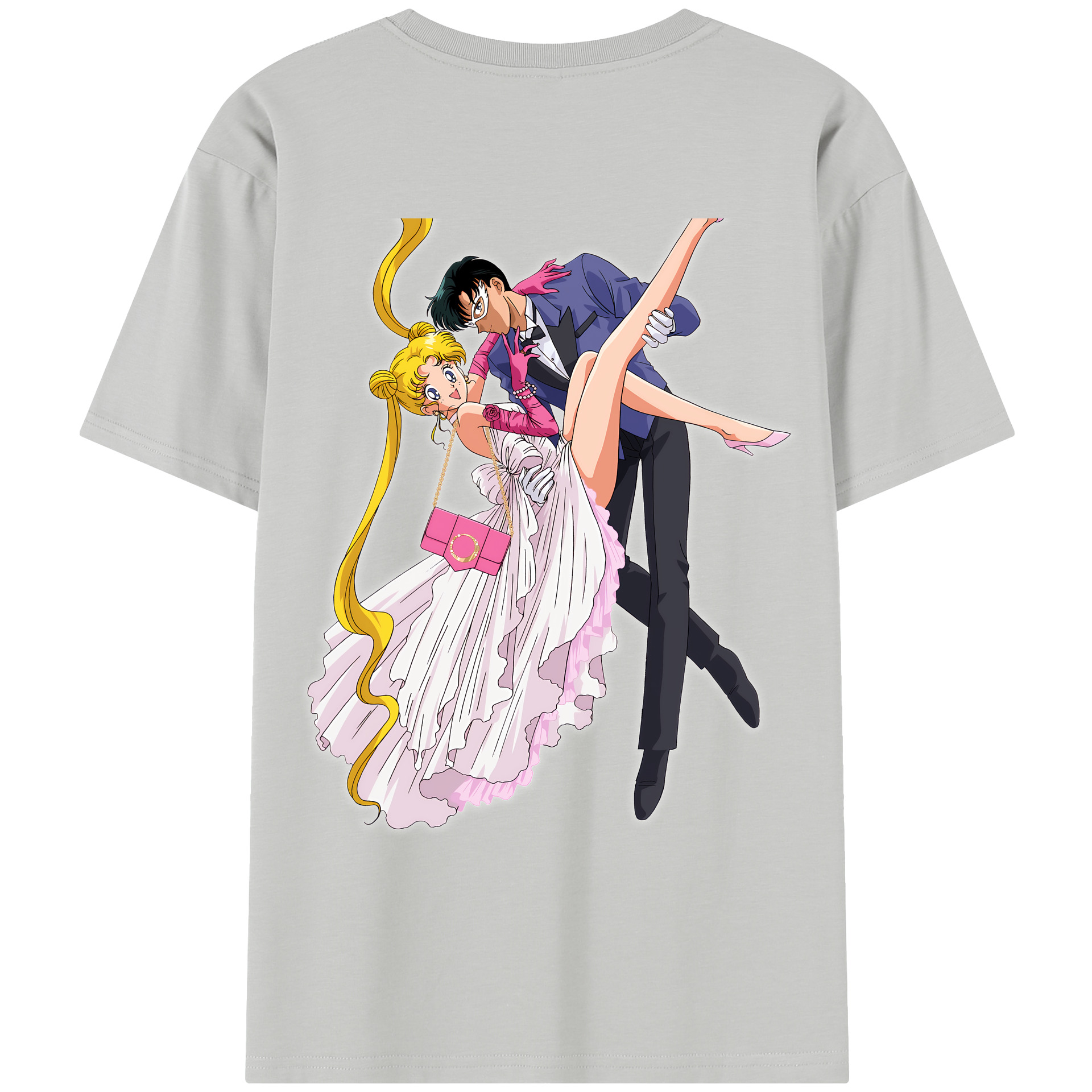 （画像用） 美少女戦士セーラームーン 愛野 美奈子 あいの みなこ Sailor Moon Aino Minako レディース半袖Tシャツ(バックプリント)