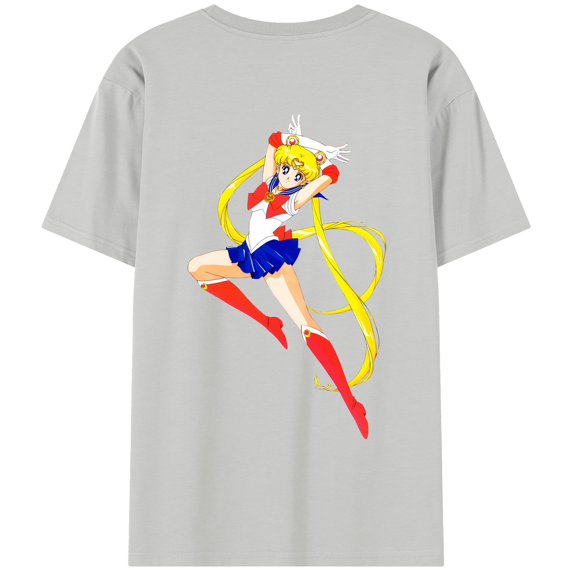 （画像用） 美少女戦士セーラームーン 月野 うさぎ つきの うさぎ Sailor Moon Tsukino Usagi レディース半袖Tシャツ(バックプリント)