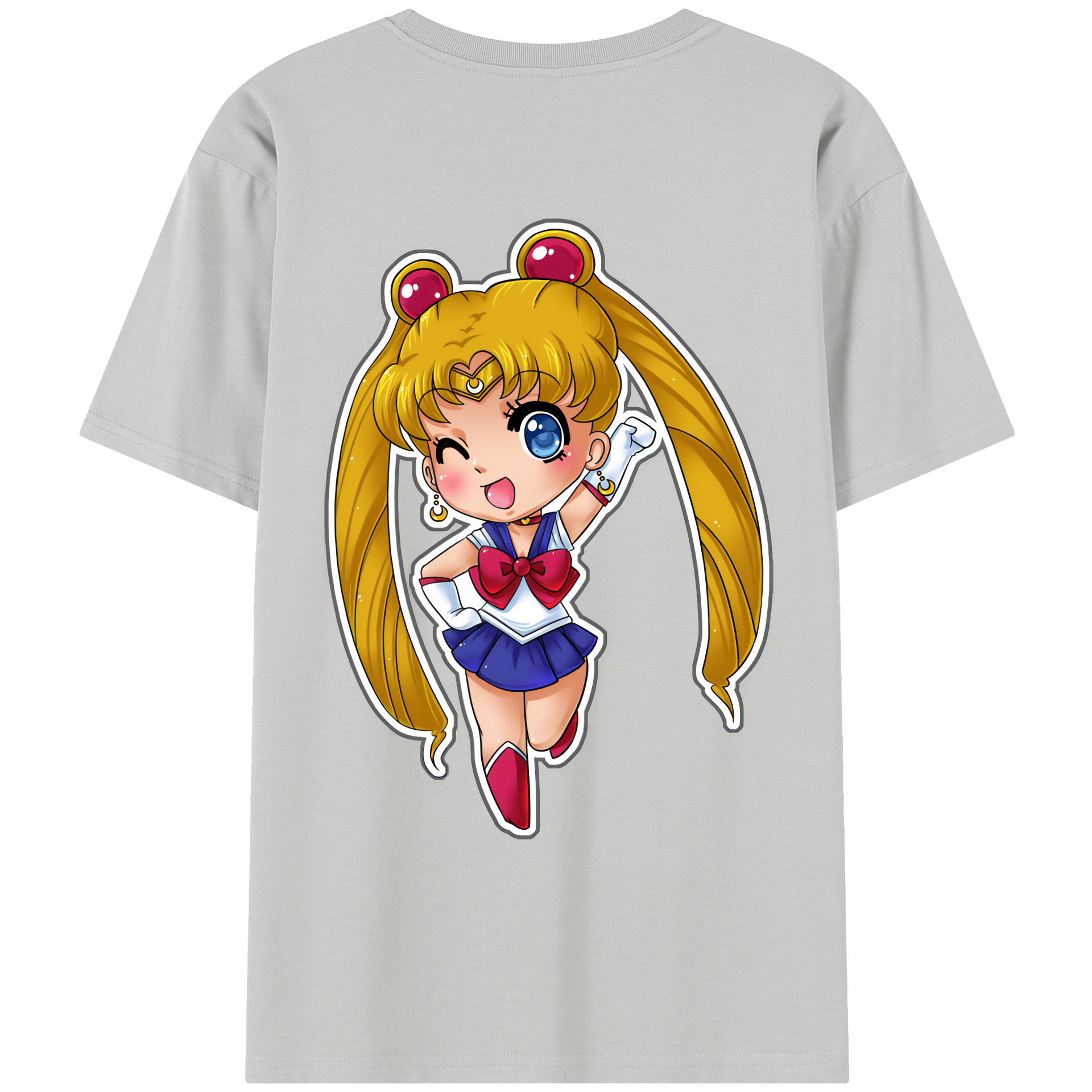 （画像用） 美少女戦士セーラームーン 月野 うさぎ つきの うさぎ Sailor Moon Tsukino Usagi レディース半袖Tシャツ(バックプリント)