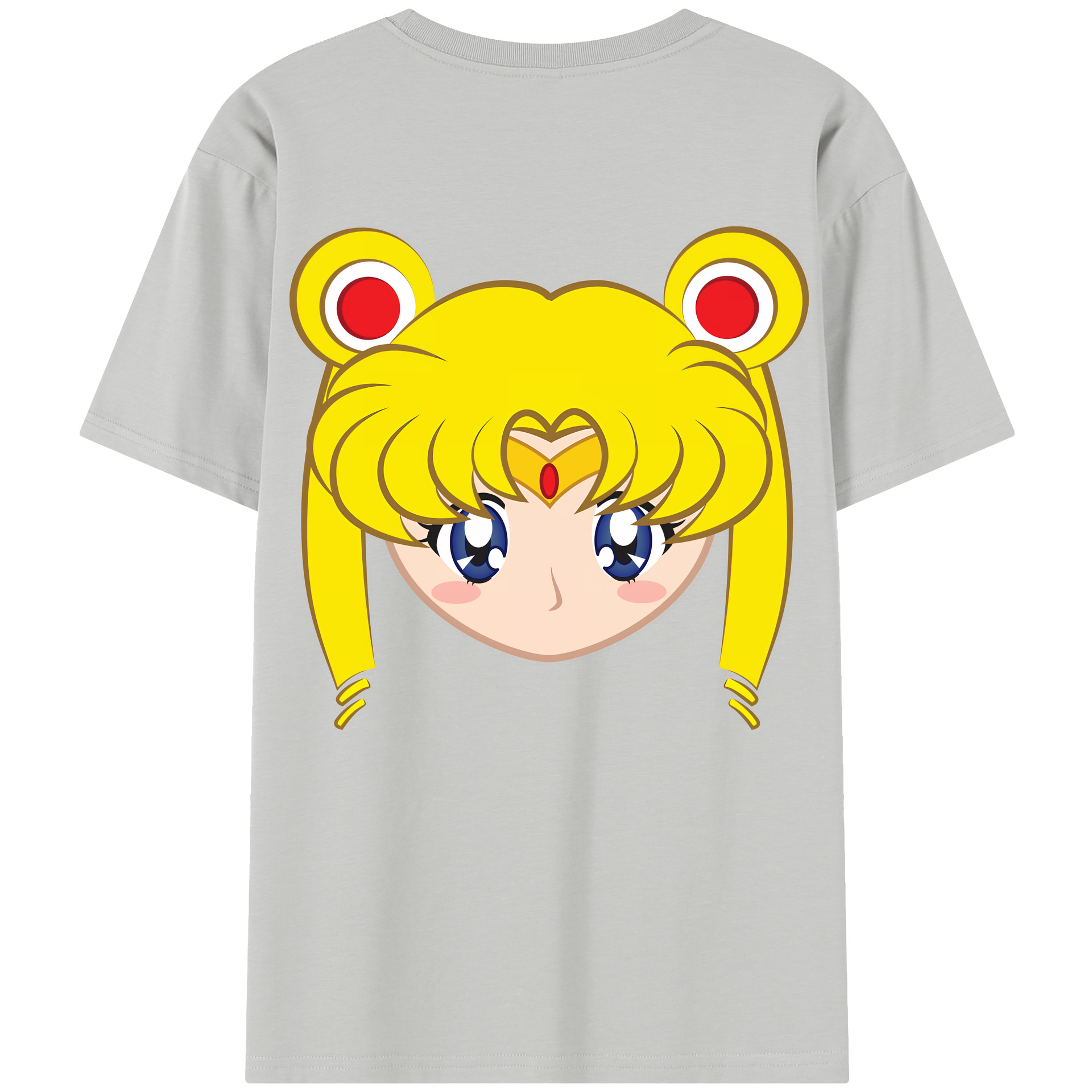 （画像用） 美少女戦士セーラームーン 月野 うさぎ つきの うさぎ Sailor Moon Tsukino Usagi レディース半袖Tシャツ(バックプリント)