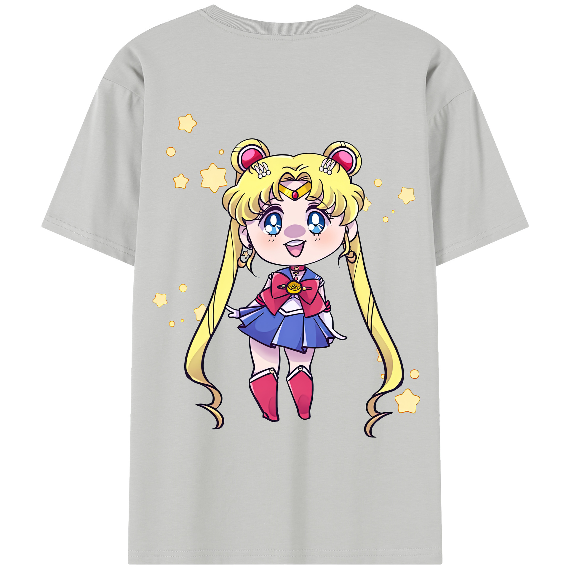 （画像用） 美少女戦士セーラームーン 月野 うさぎ つきの うさぎ Sailor Moon Tsukino Usagi レディース半袖Tシャツ(バックプリント)