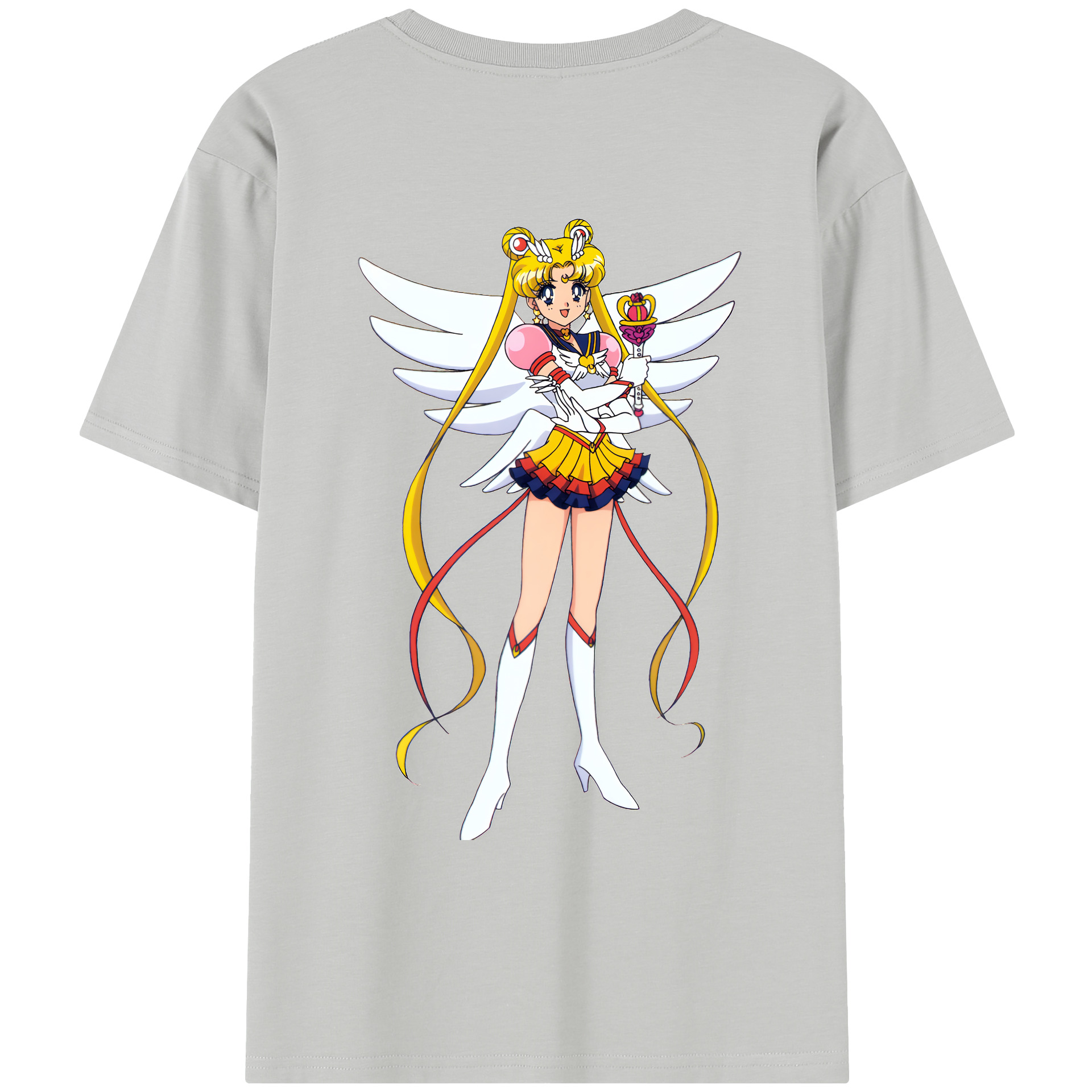 （画像用） 美少女戦士セーラームーン 月野 うさぎ つきの うさぎ Sailor Moon Tsukino Usagi レディース半袖Tシャツ(バックプリント)