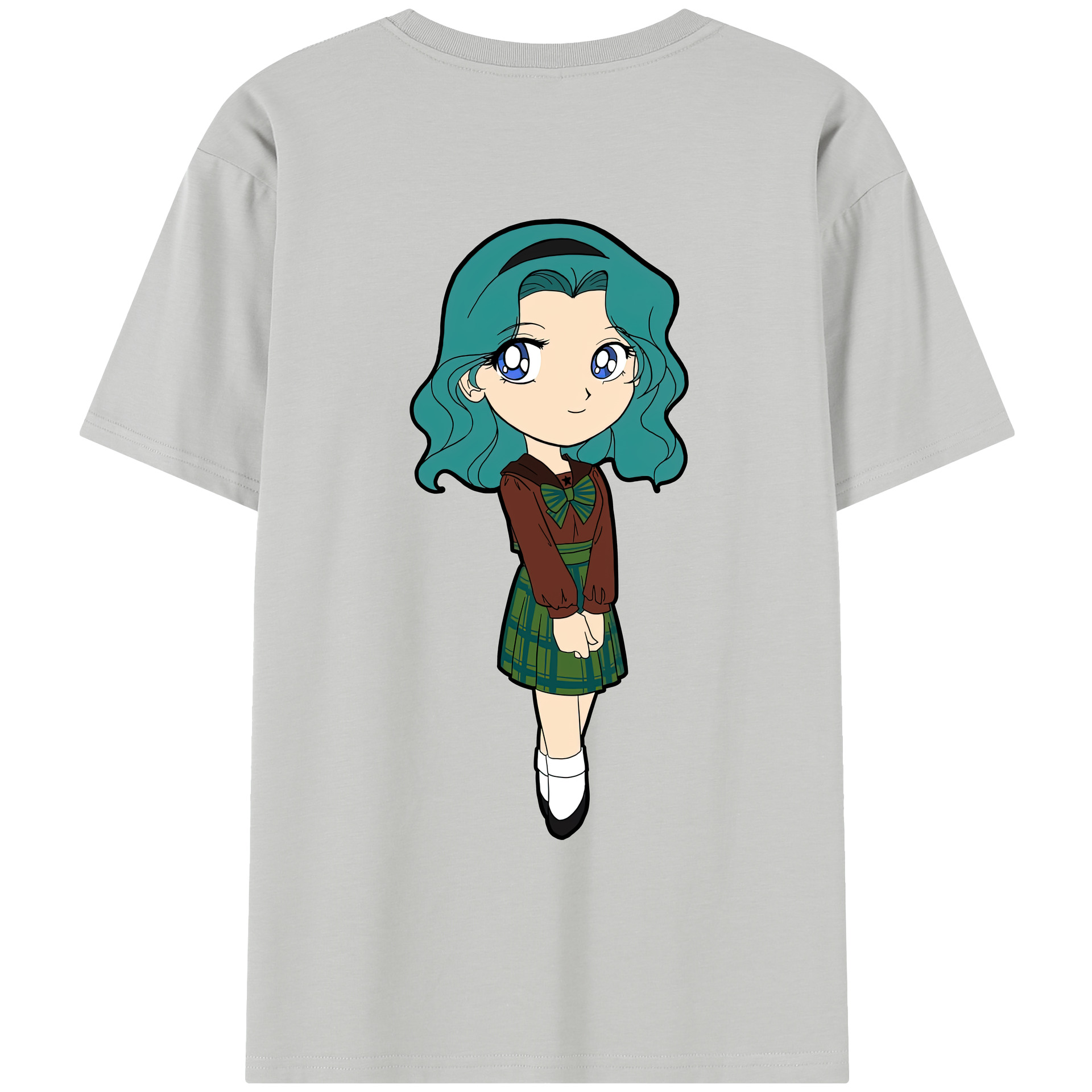（画像用） 美少女戦士セーラームーン 海王 みちる（かいおう みちる） Sailor Moon Kaiou Michiru レディース半袖Tシャツ(バックプリント)