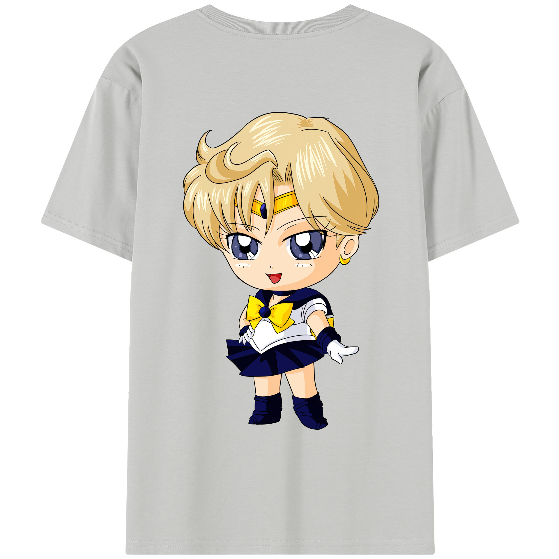 （画像用） 美少女戦士セーラームーン 天王はるか Sailor Moon Tenoh Haruka レディース半袖Tシャツ(バックプリント)
