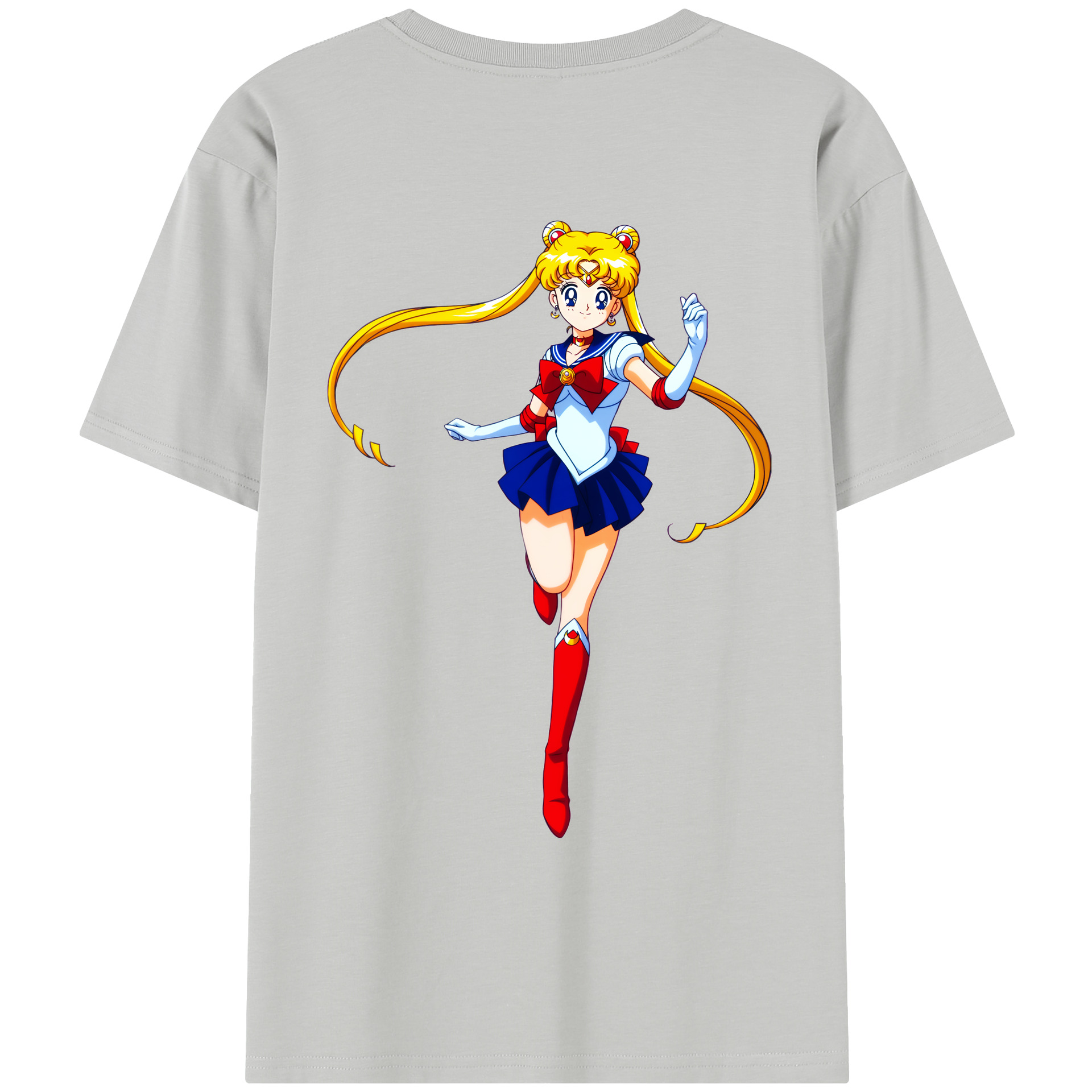 （画像用） 美少女戦士セーラームーン 月野 うさぎ つきの うさぎ Sailor Moon Tsukino Usagi レディース半袖Tシャツ(バックプリント)