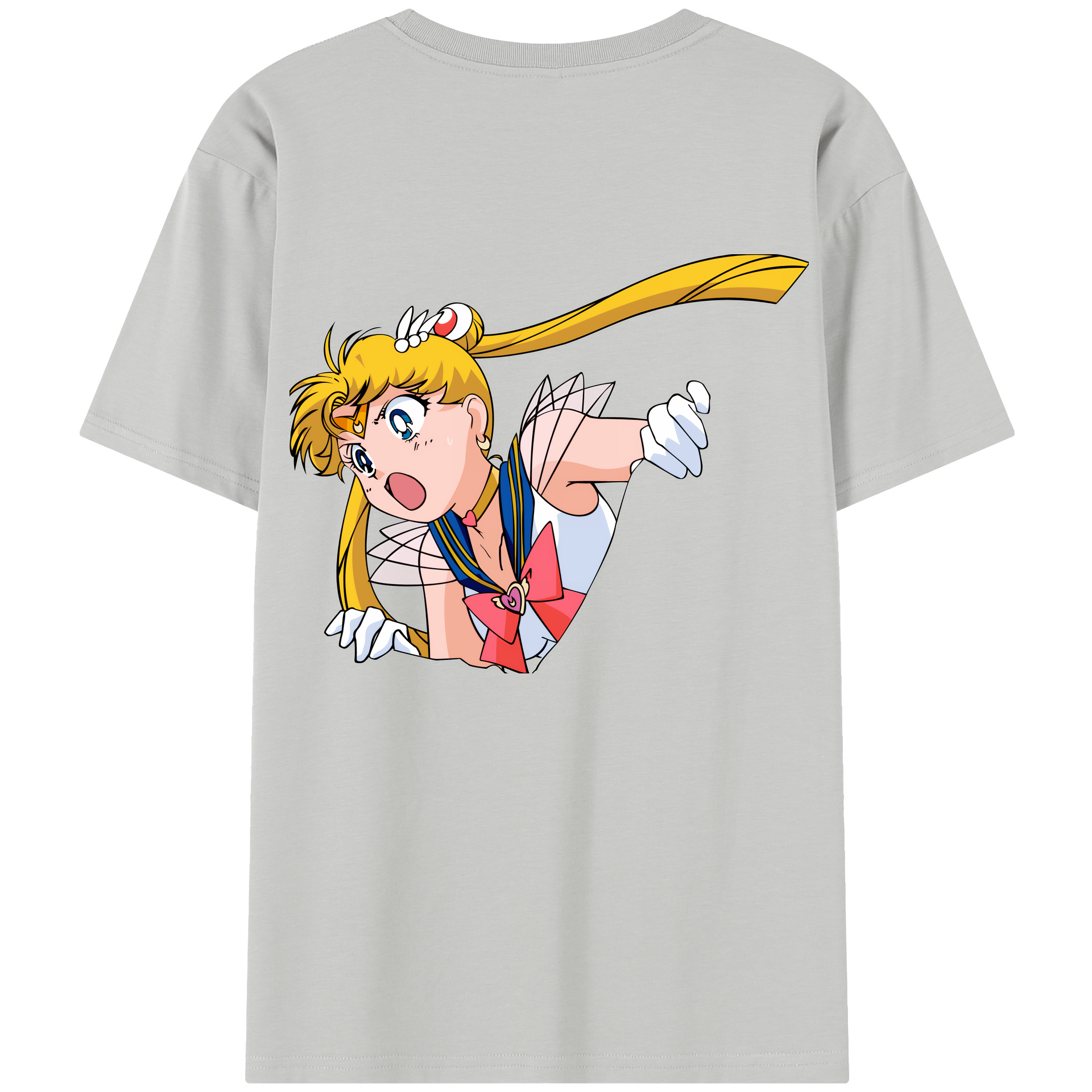 （画像用） 美少女戦士セーラームーン 月野 うさぎ つきの うさぎ Sailor Moon Tsukino Usagi レディース半袖Tシャツ(バックプリント)