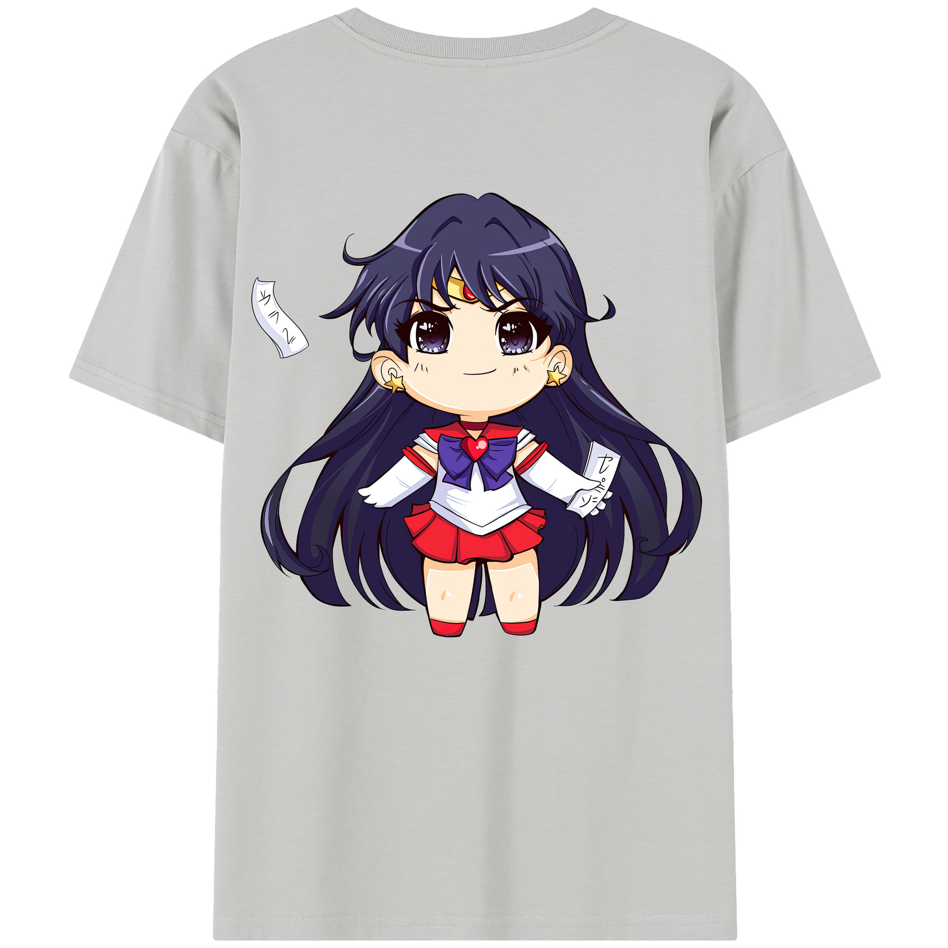 （画像用） 美少女戦士セーラームーン 火野レイ ひの レイ Sailor Moon Hino Rei （セーラーマーズ,Sailor Mars） レディース半袖Tシャツ(バックプリント)