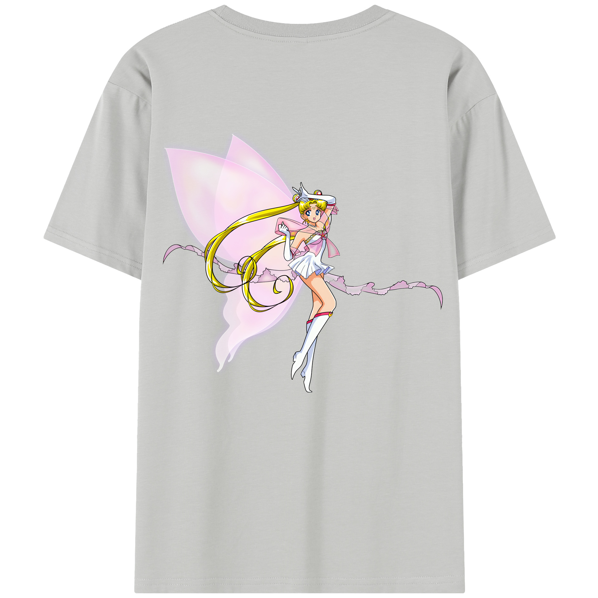 （画像用） 美少女戦士セーラームーン 月野 うさぎ つきの うさぎ Sailor Moon Tsukino Usagi レディース半袖Tシャツ(バックプリント)