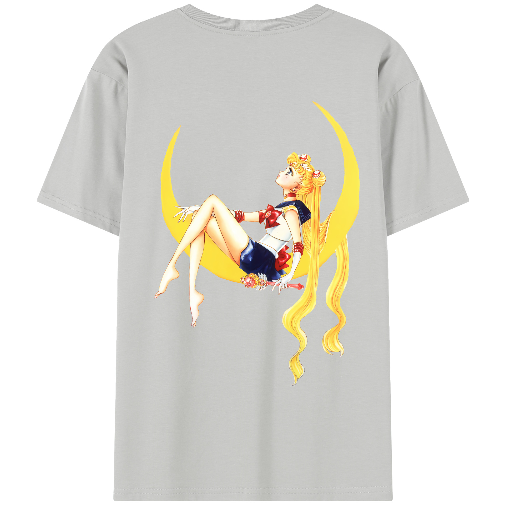 （画像用） 美少女戦士セーラームーン 月野 うさぎ つきの うさぎ Sailor Moon Tsukino Usagi レディース半袖Tシャツ(バックプリント)