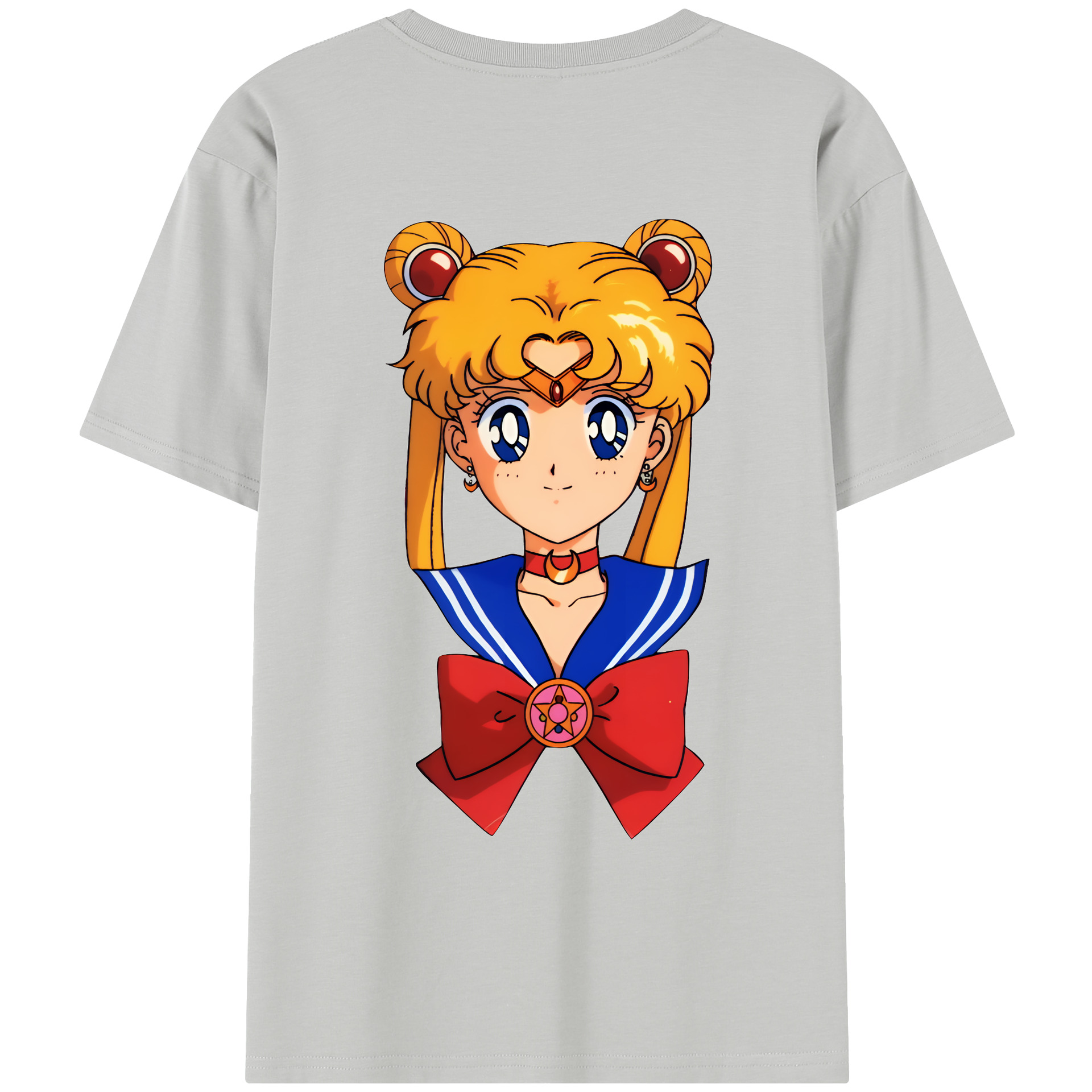 （画像用） 美少女戦士セーラームーン 月野 うさぎ つきの うさぎ Sailor Moon Tsukino Usagi レディース半袖Tシャツ(バックプリント)