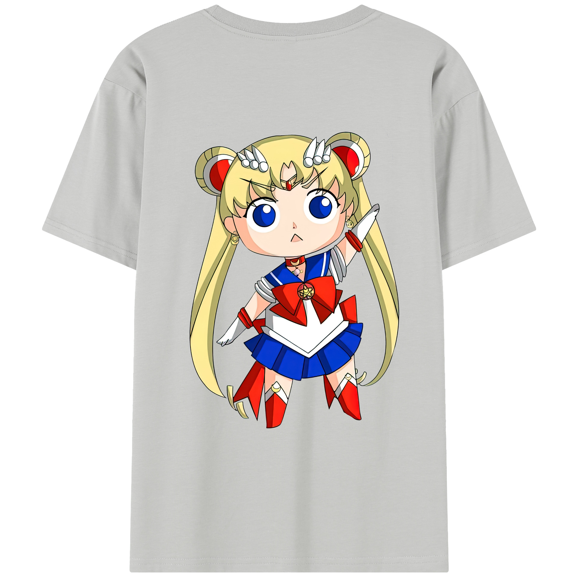 （画像用） 美少女戦士セーラームーン 月野 うさぎ つきの うさぎ Sailor Moon Tsukino Usagi レディース半袖Tシャツ(バックプリント)
