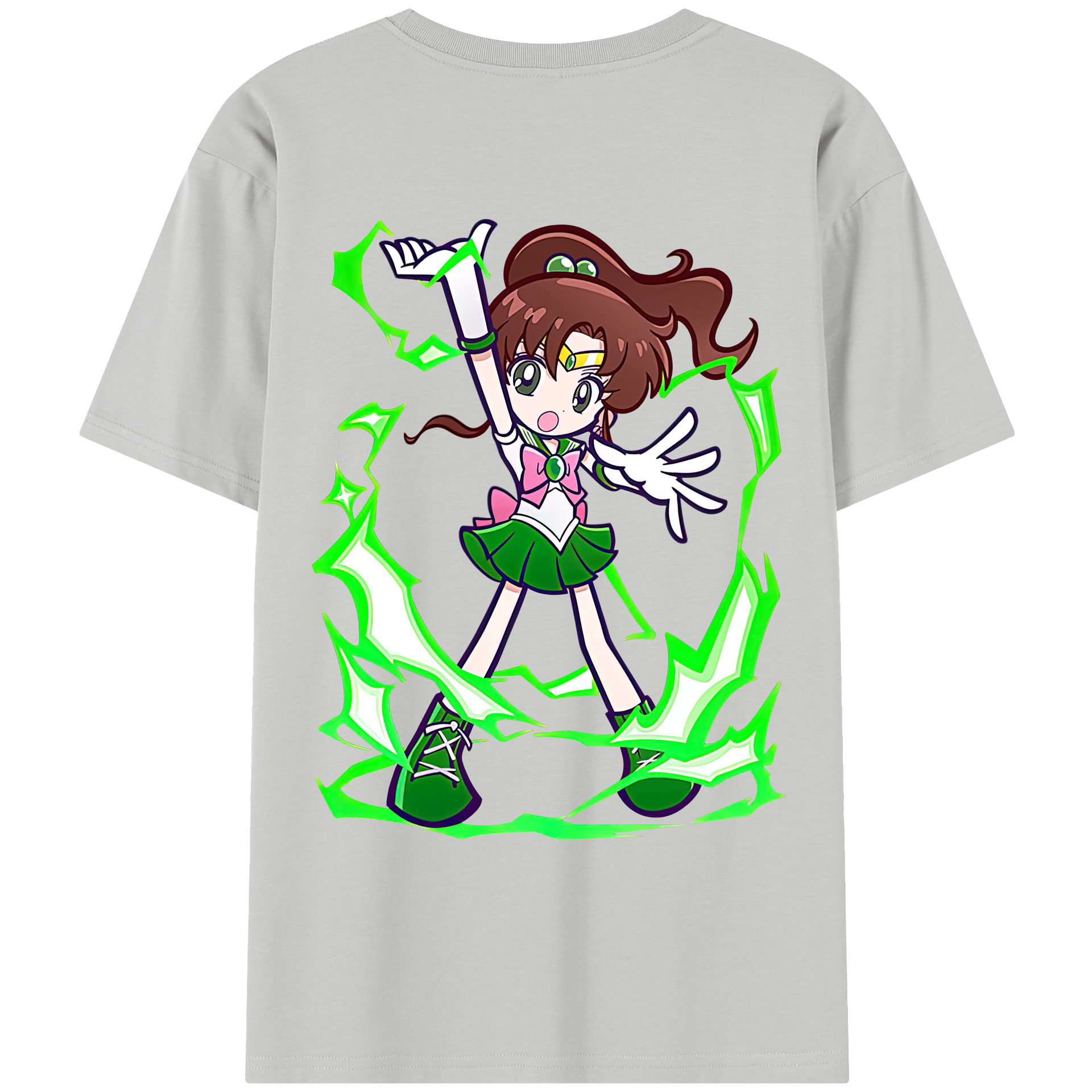 （画像用） 美少女戦士セーラームーン 木野 まこと きの まこと Sailor Moon Kino Makoto （セーラージュピター；Sailor Jupiter） レディース半袖Tシャツ(バックプリント)