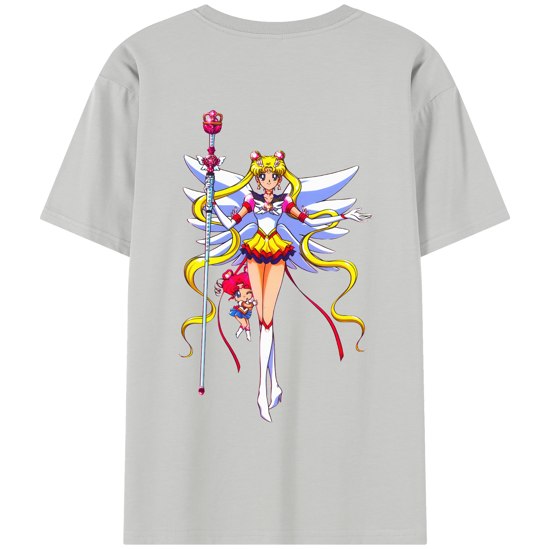 （画像用） 美少女戦士セーラームーン 月野 うさぎ つきの うさぎ Sailor Moon Tsukino Usagi レディース半袖Tシャツ(バックプリント)